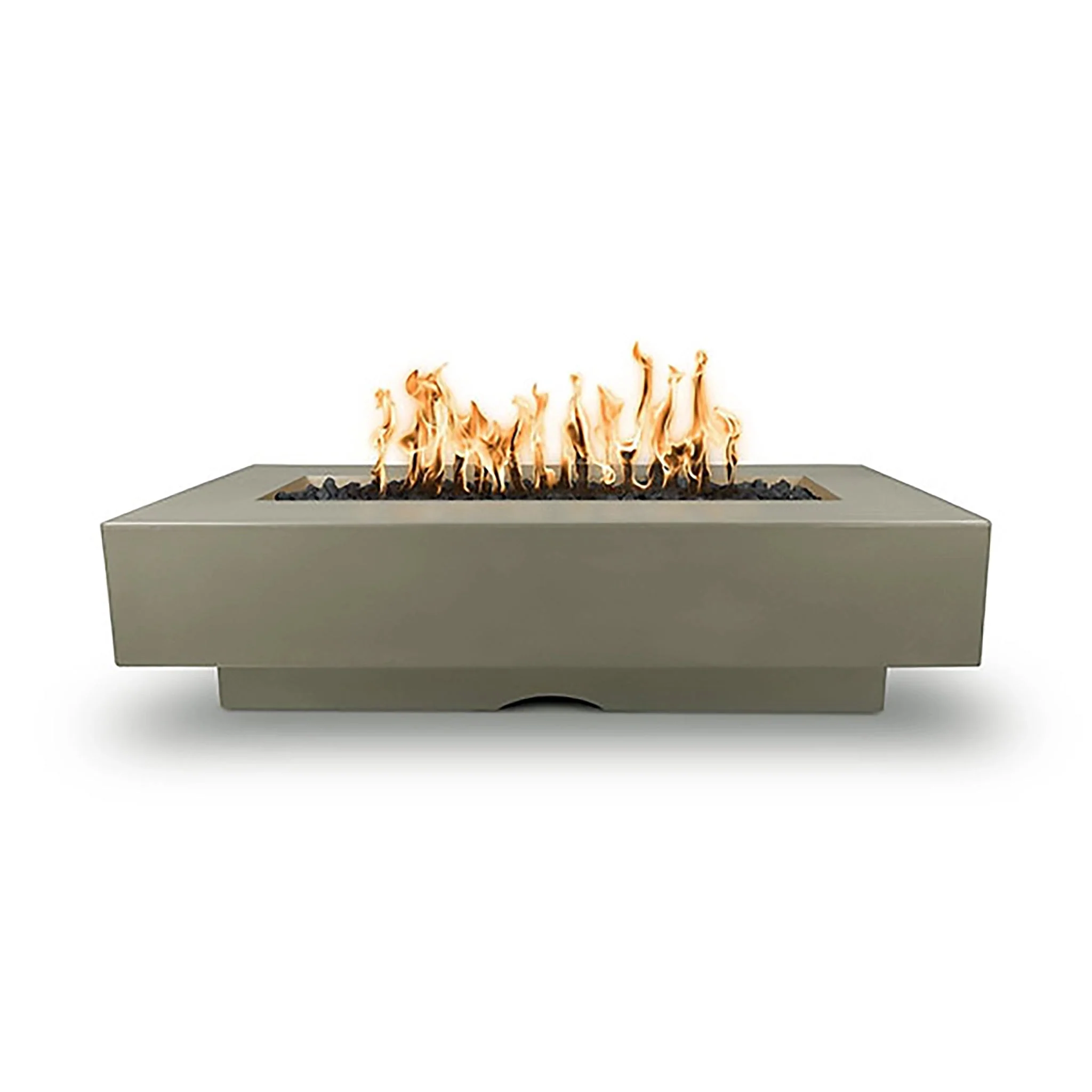 The Outdoor Plus 72" Del Mar Ash Natural Gas Electronic Ignition Fire Pit | OPT-DEL7228EKIT-ASH-NG