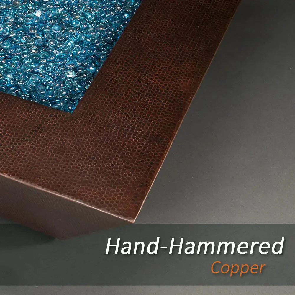 Plaza Moreno 40" L x 40" W Square Copper Fire Pit - MORENO-PLZ-404017 by Starfire Designs - Image 4
