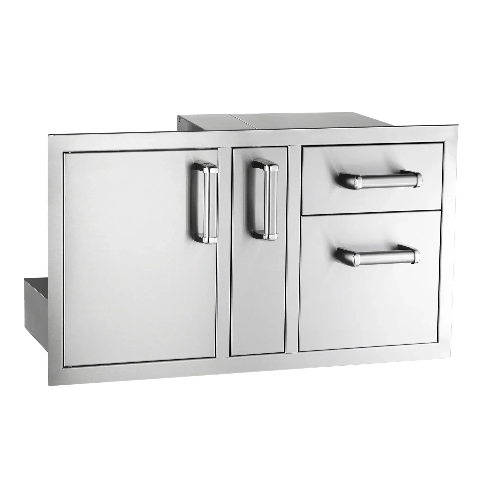 Fire Magic Premium Access Door with Platter Storage and Double Drawers