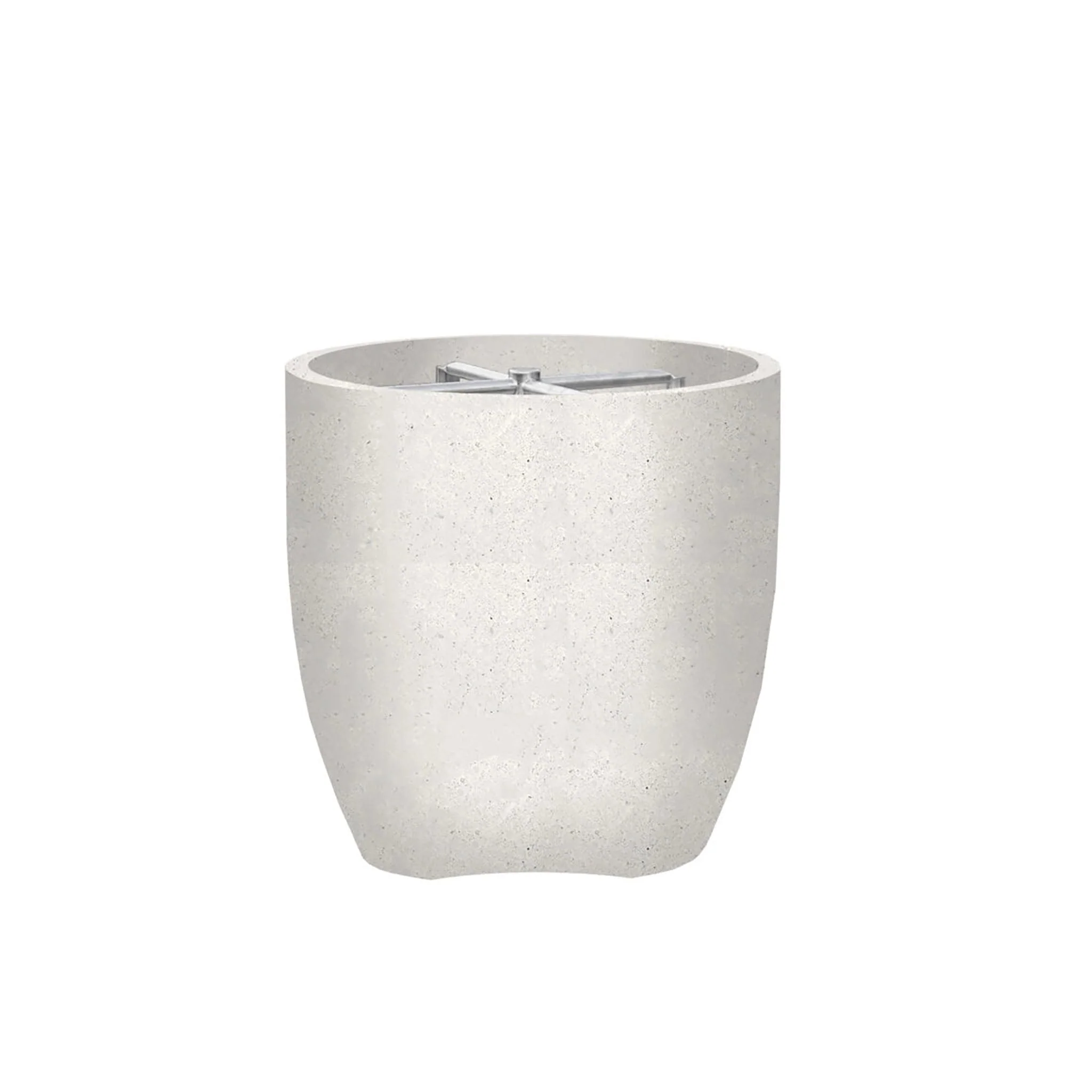 Prism Hardscapes 24" Pentola 2 Natural Gas Fire Bowl in Ultra White - PH-414-5NG
