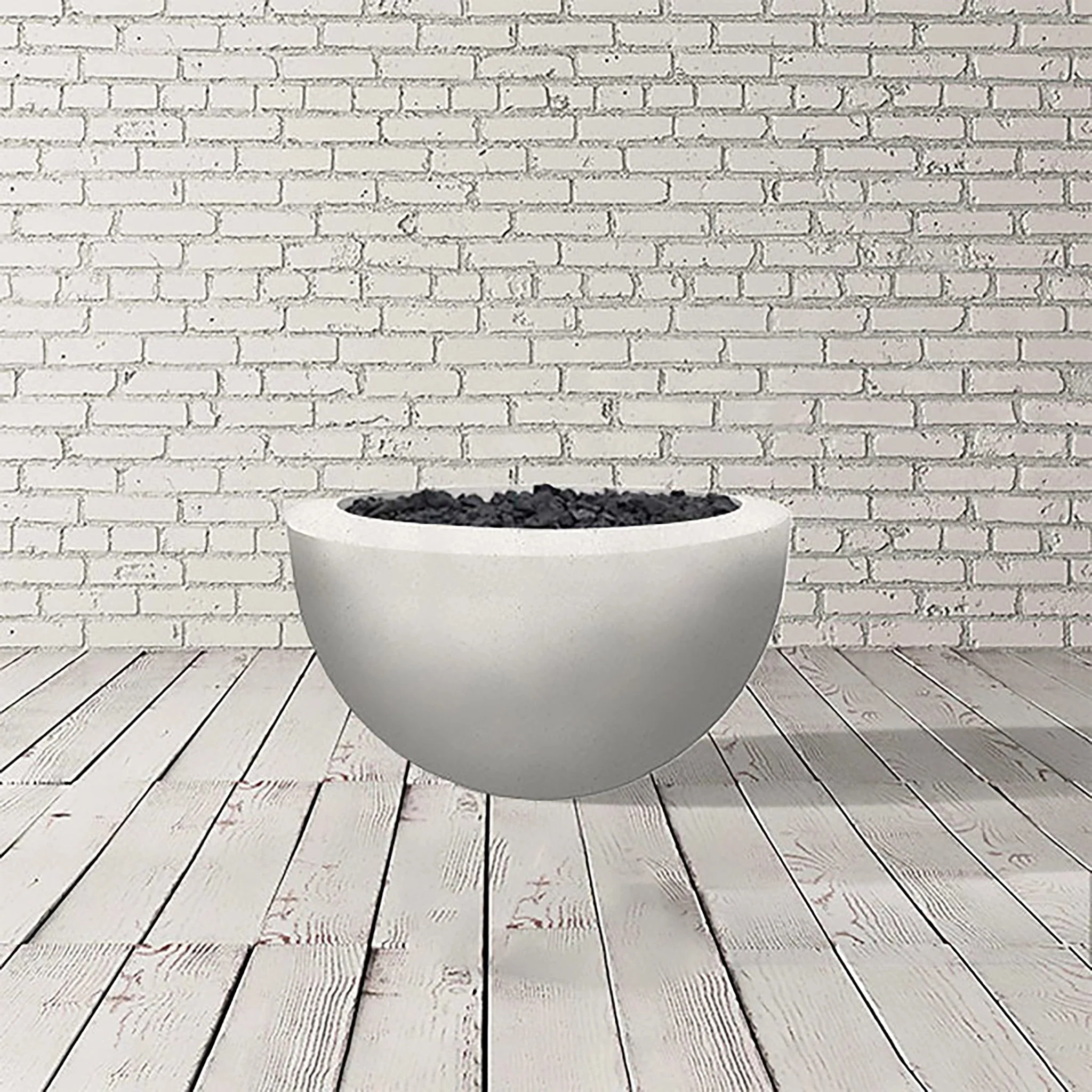 30" Round Moderno 3 Gas Fire Bowl by Prism Hardscapes - Image 6