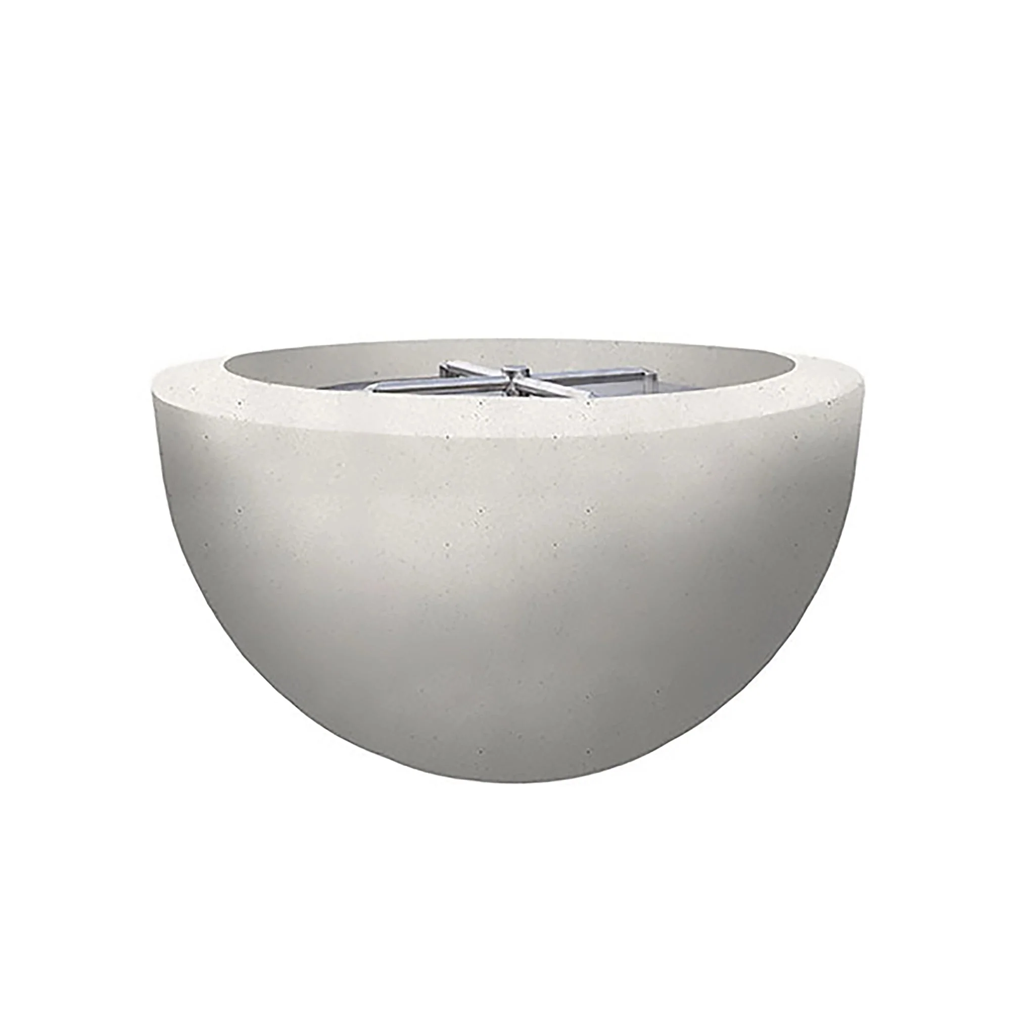 Prism Hardscapes 30" Moderno 3 Natural Gas Fire Bowl in Ultra White - PH-402-5NG