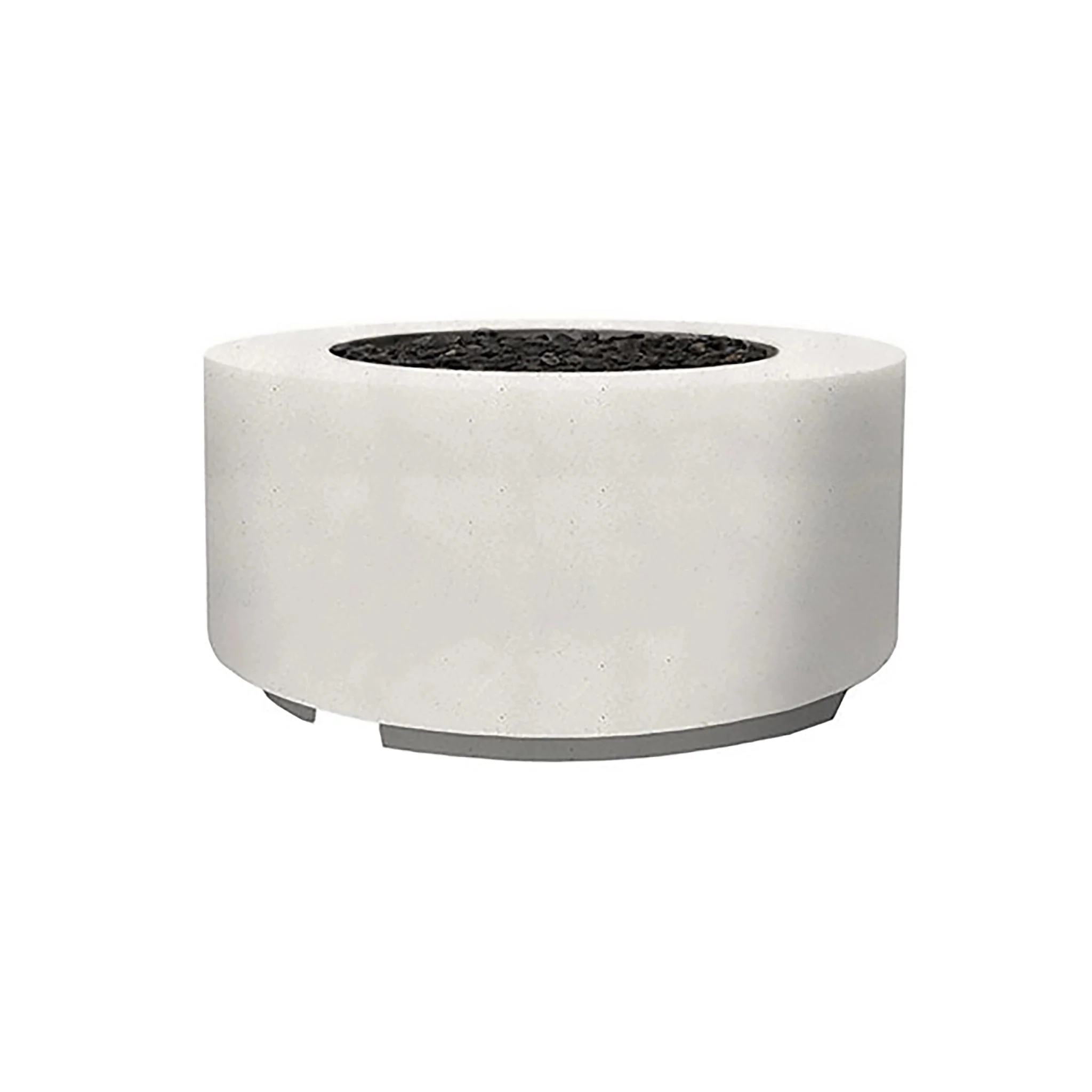 Prism Hardscapes 36" Cilindro Natural Gas Fire Bowl in Ultra White - PH-706-5NG