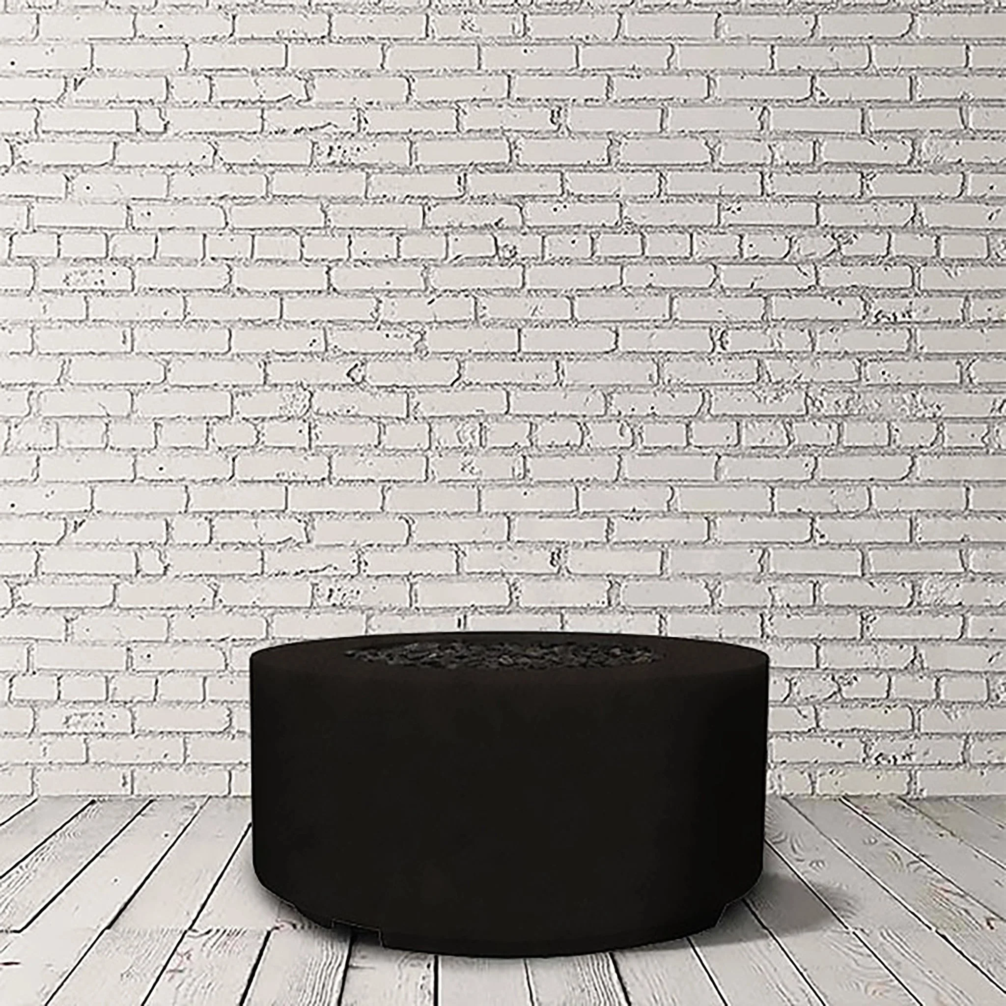 Prism Hardscapes 36" Cilindro Propane Gas Fire Bowl in Ebony - PH-706-2LP - Image 2