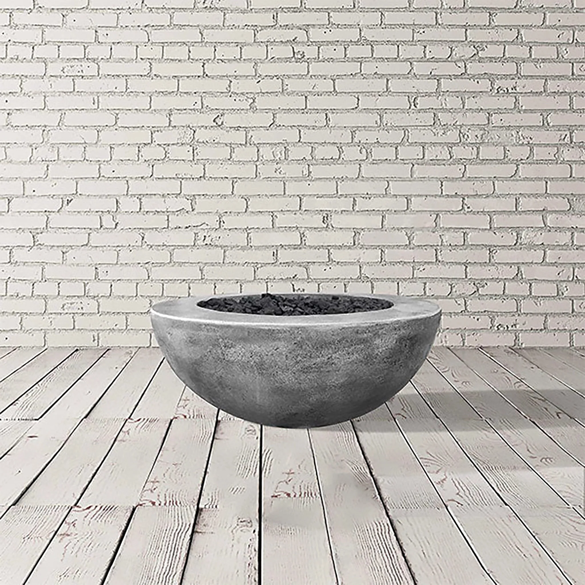 36" Round Moderno 5 Gas Fire Bowl by Prism Hardscapes - Image 5