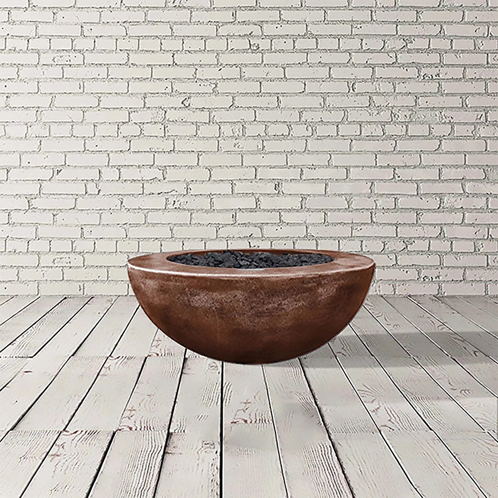 36" Round Moderno 5 Gas Fire Bowl by Prism Hardscapes - Image 8