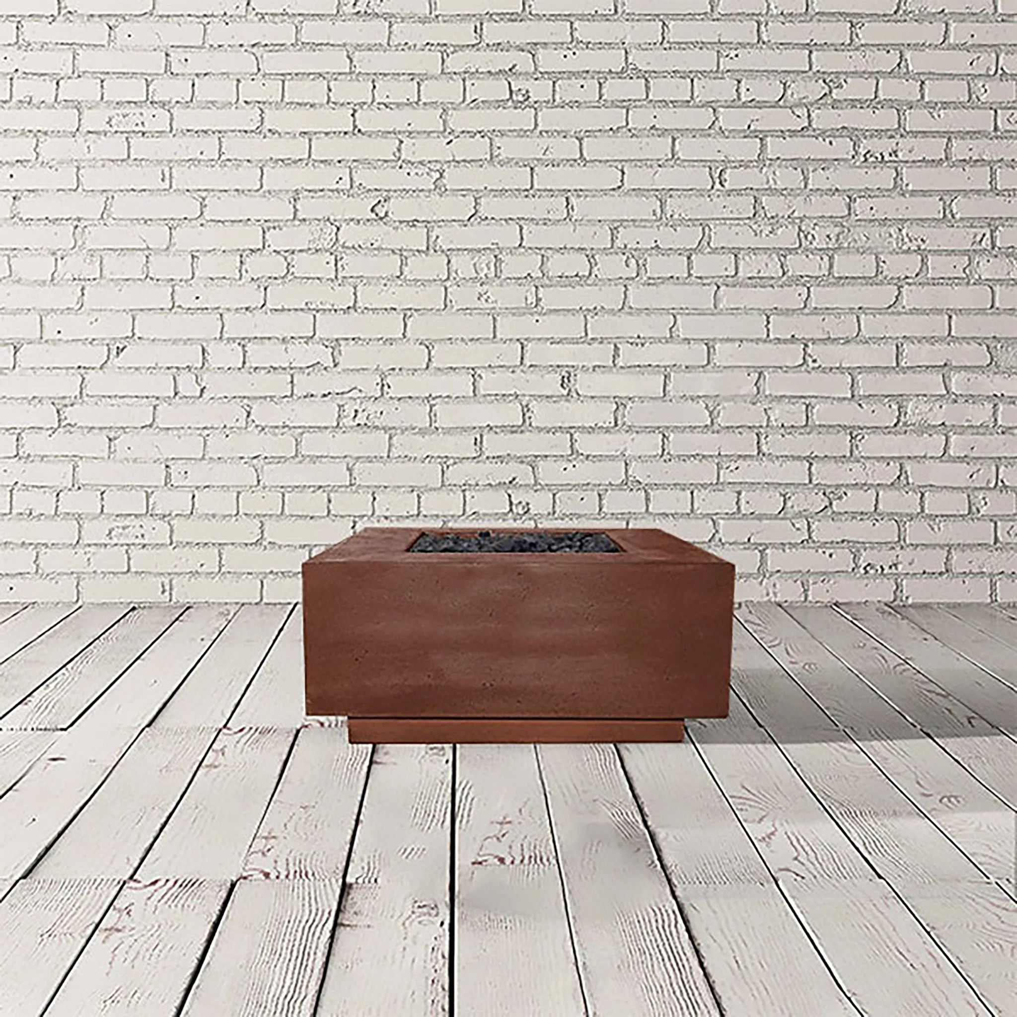 Prism Hardscapes 36" x 36" Tavola 2 Natural Gas Fire Pit in Cafe - PH-406-2NG - Image 2