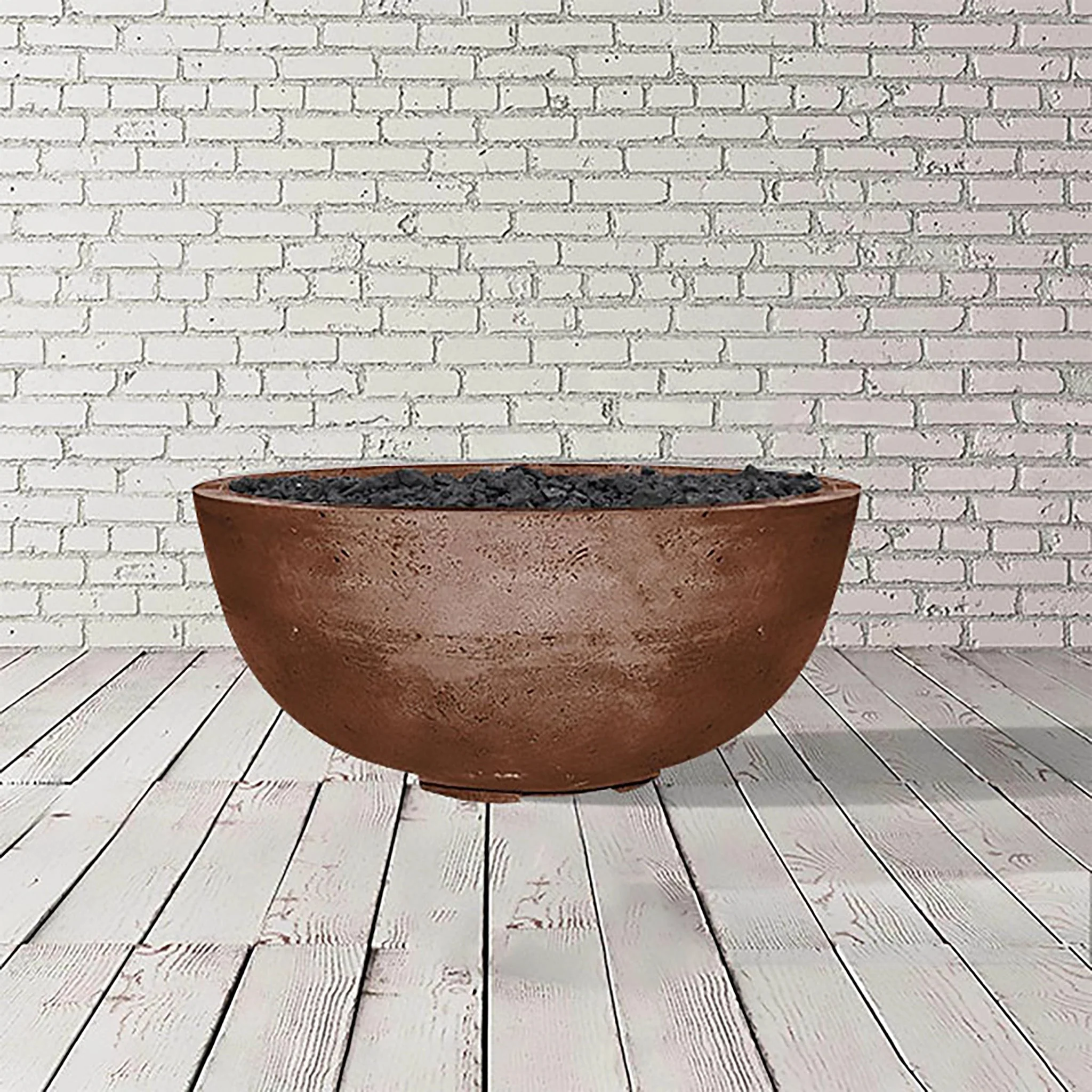 39" Round Moderno 1 Gas Fire Bowl by Prism Hardscapes - Image 10