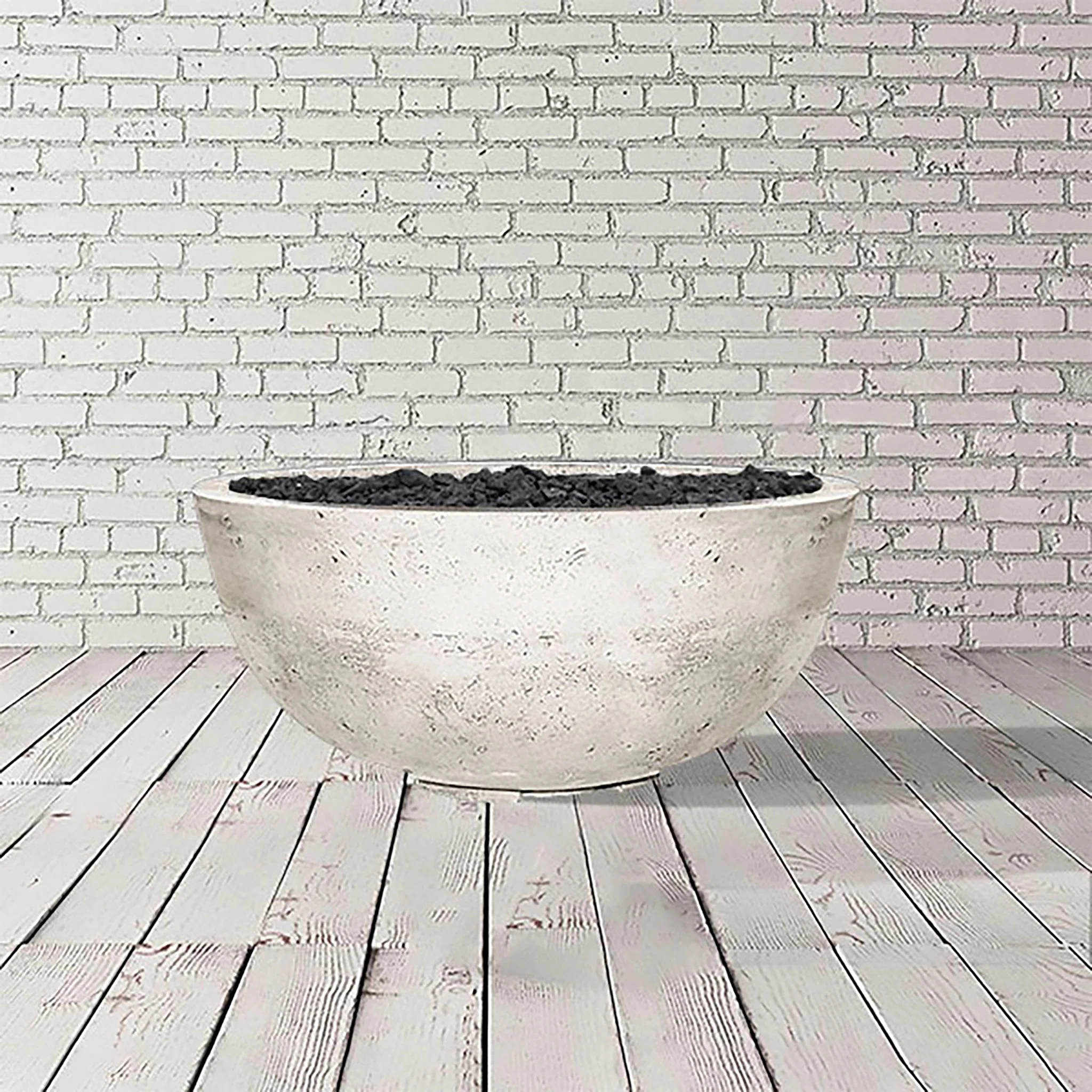 39" Round Moderno 1 Gas Fire Bowl by Prism Hardscapes - Image 11
