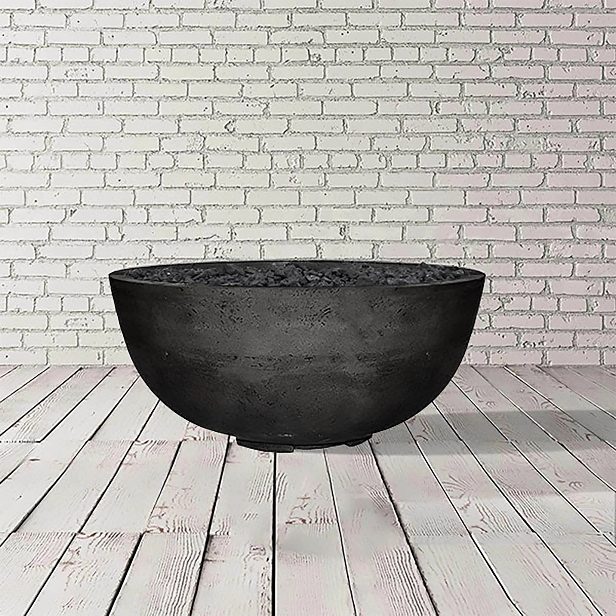 39" Round Moderno 1 Gas Fire Bowl by Prism Hardscapes - Image 8