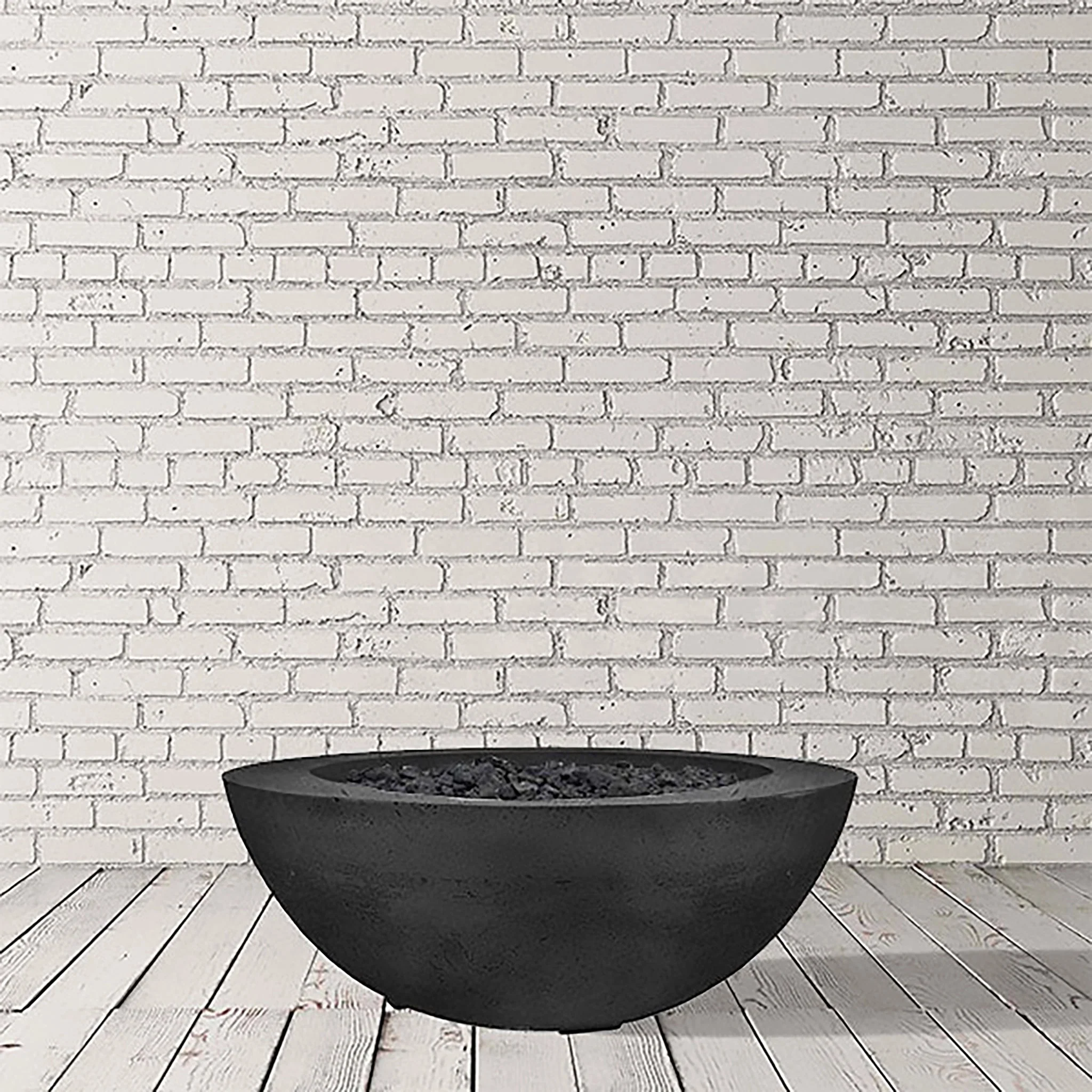 39" Round Moderno 6 Gas Fire Bowl by Prism Hardscapes - Image 4