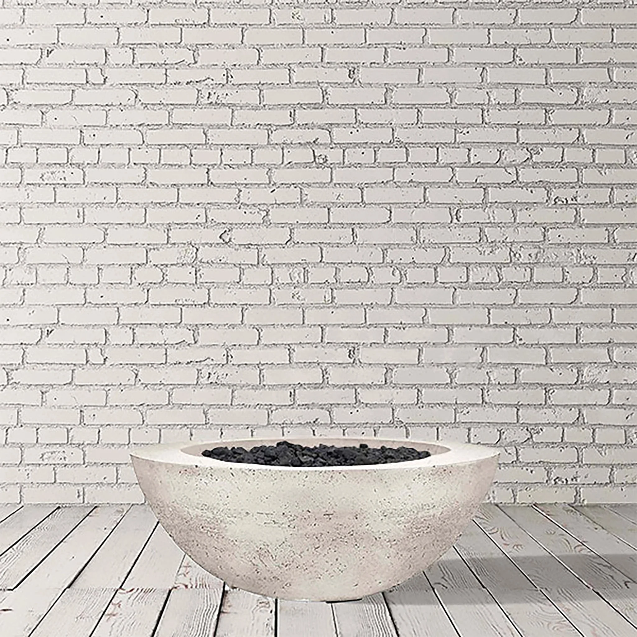 Prism Hardscapes 39" Moderno 6 Natural Gas Fire Bowl in Natural - PH-440-3NG - Image 2