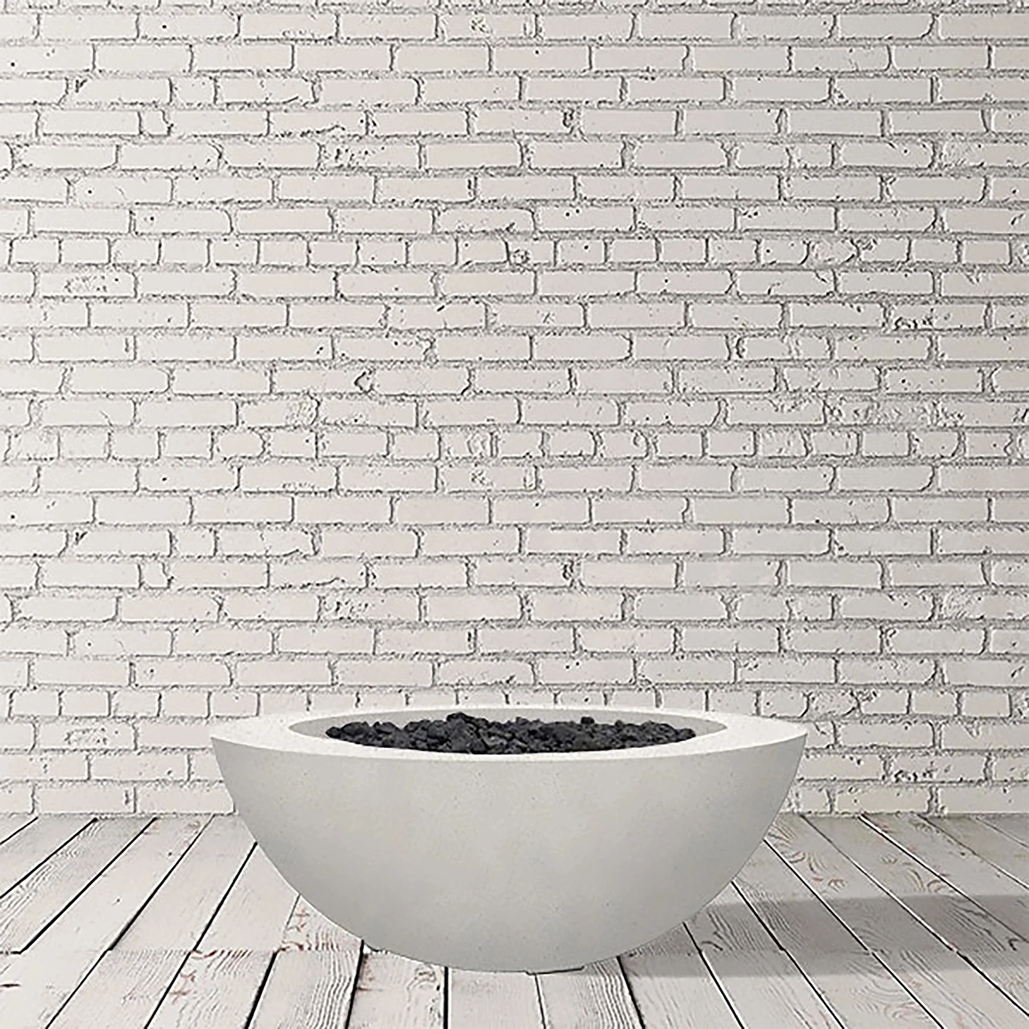 39" Round Moderno 6 Gas Fire Bowl by Prism Hardscapes - Image 7