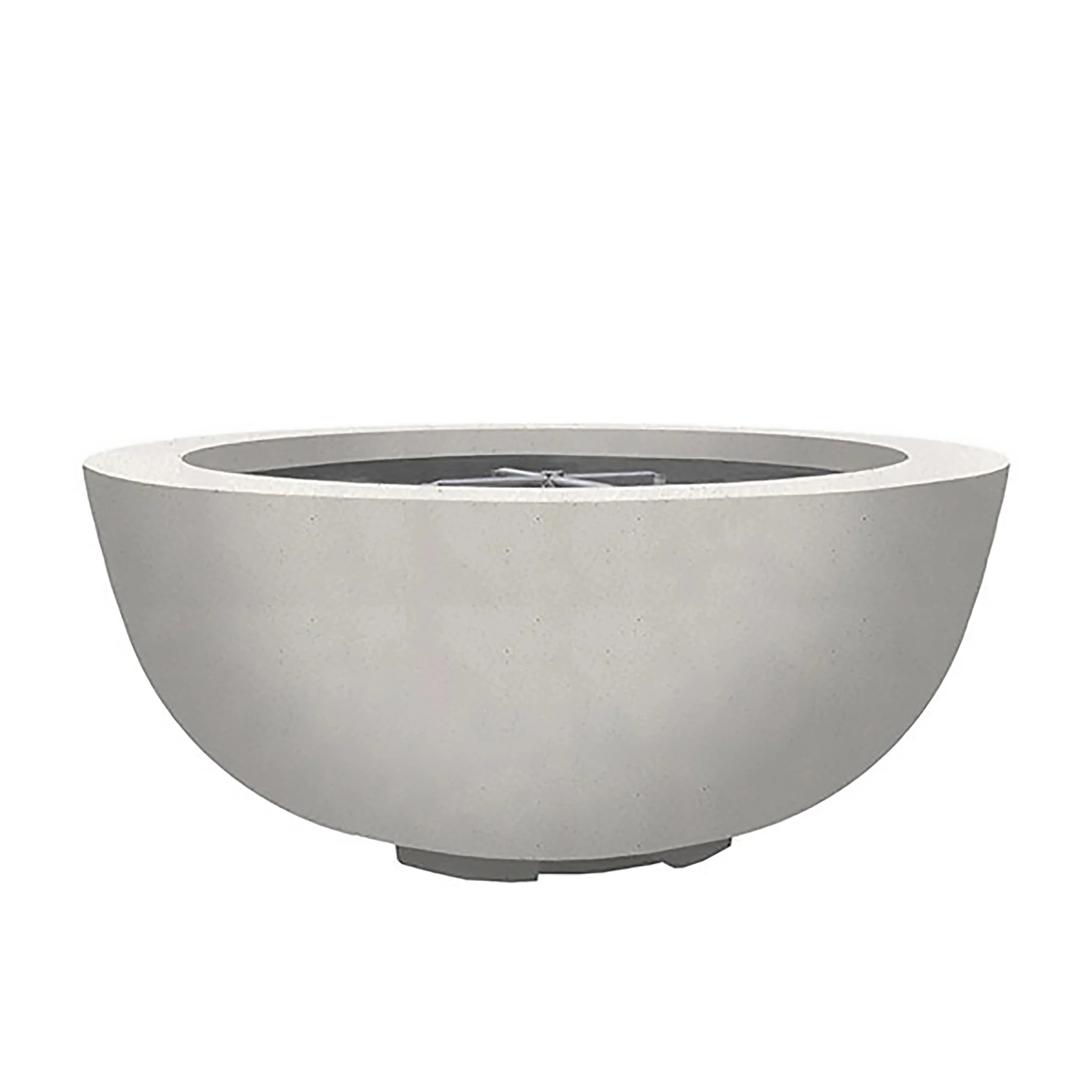 Prism Hardscapes 39" Moderno 8 Natural Gas Fire Bowl in Ultra White - PH-455-5NG