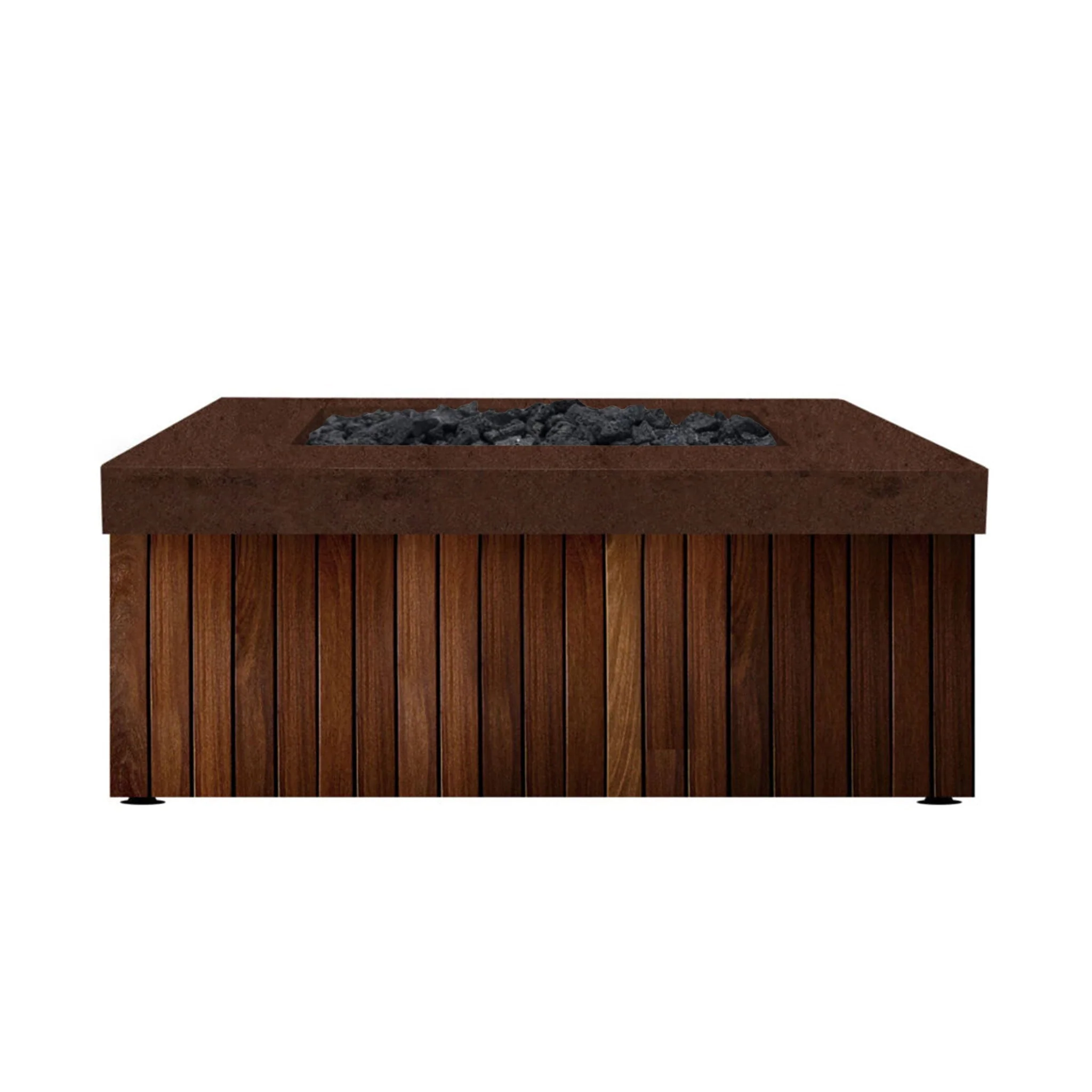 Prism Hardscapes 42" x 42" Manchester Propane Gas Fire Pit in Cafe - PH-482-1LP