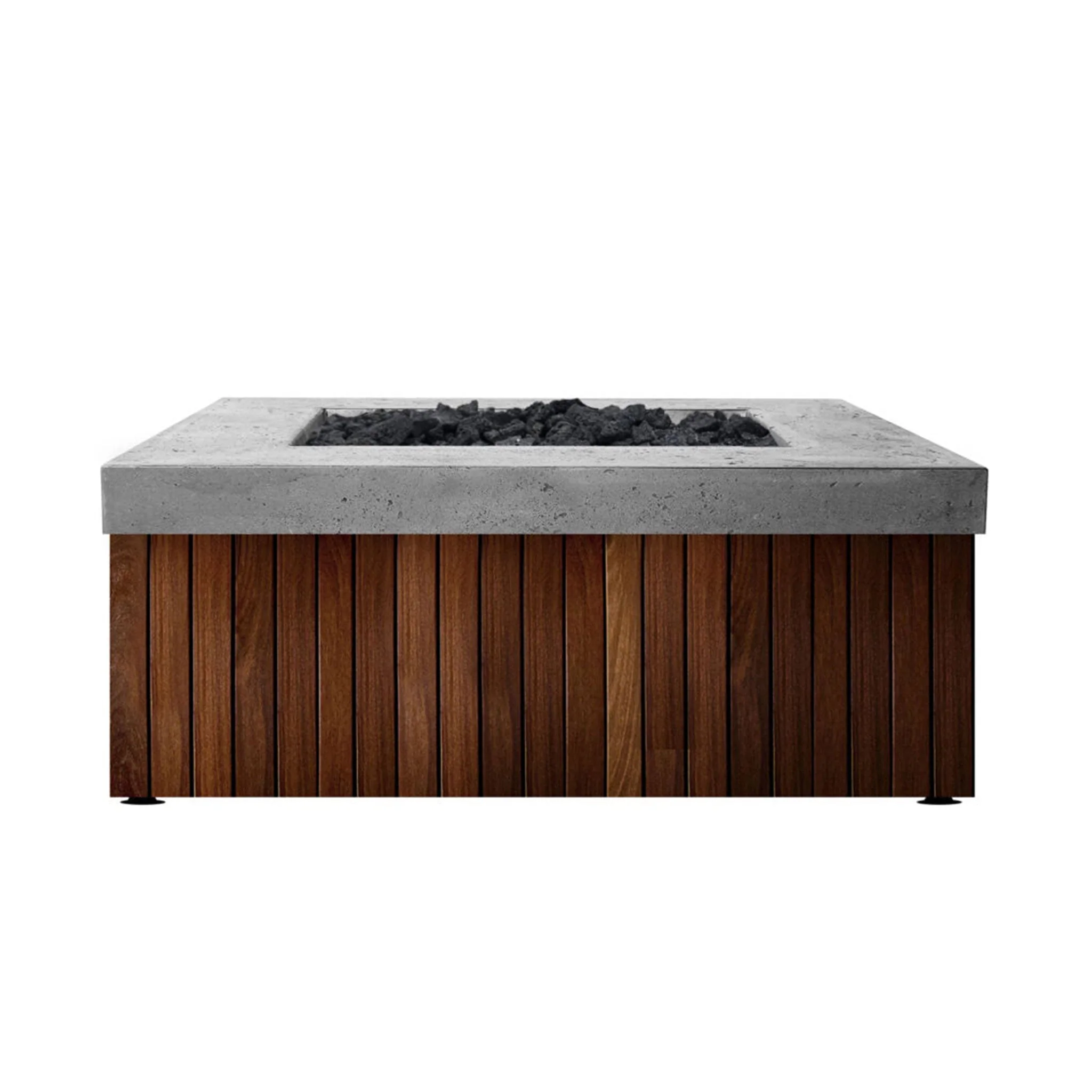 Prism Hardscapes 42" x 42" Manchester Propane Gas Fire Pit in Pewter - PH-482-4LP