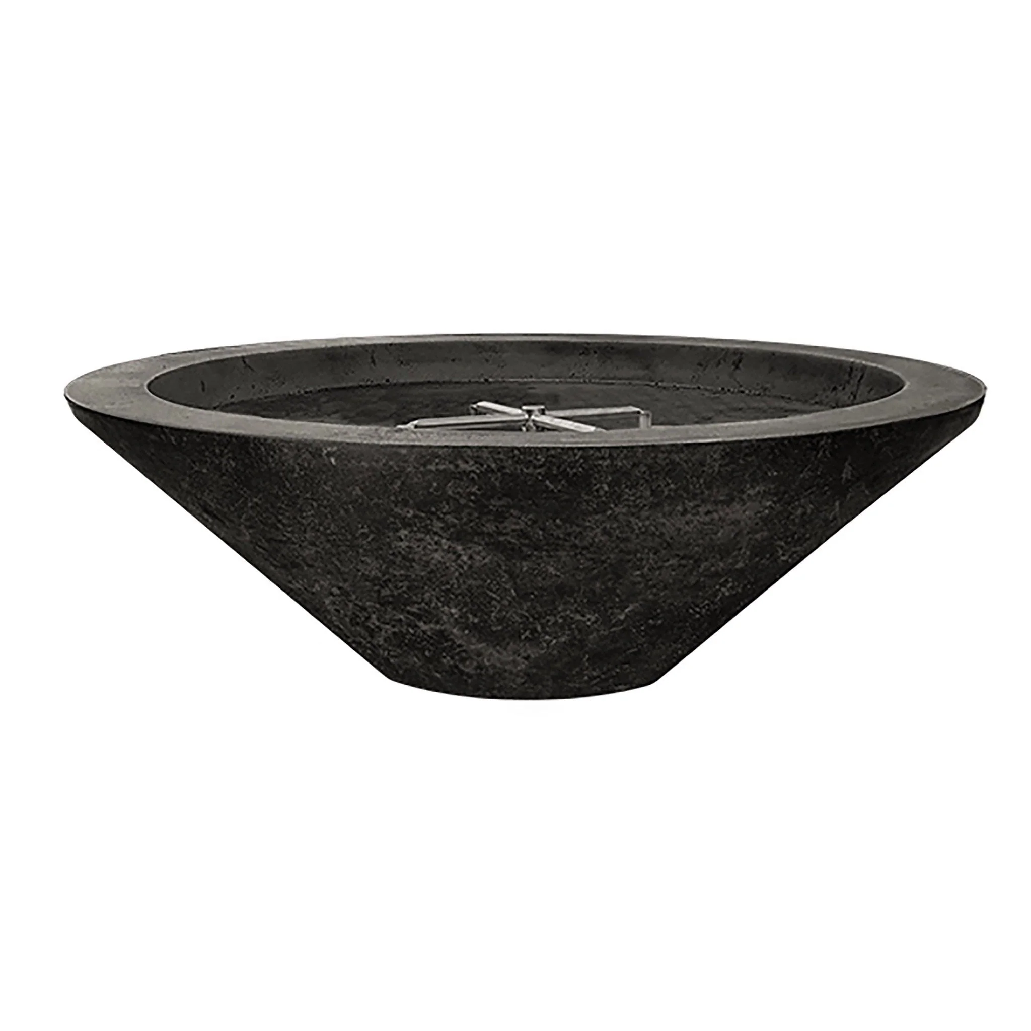 Prism Hardscapes 48" Embarcadero Natural Gas Fire Pit in Ebony - PH-419-2NG