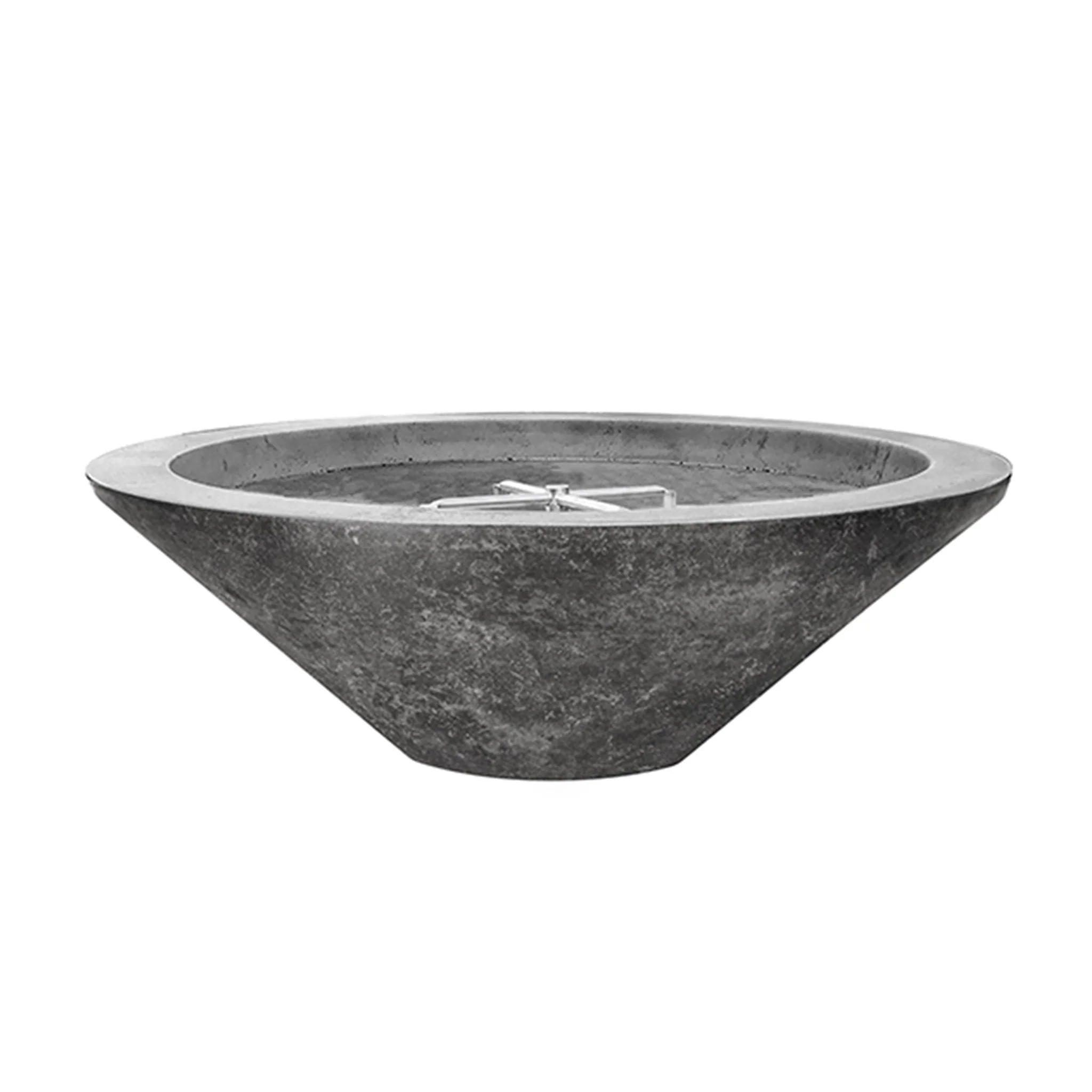 Prism Hardscapes 48" Embarcadero Propane Gas Fire Pit in Pewter - PH-419-4LP