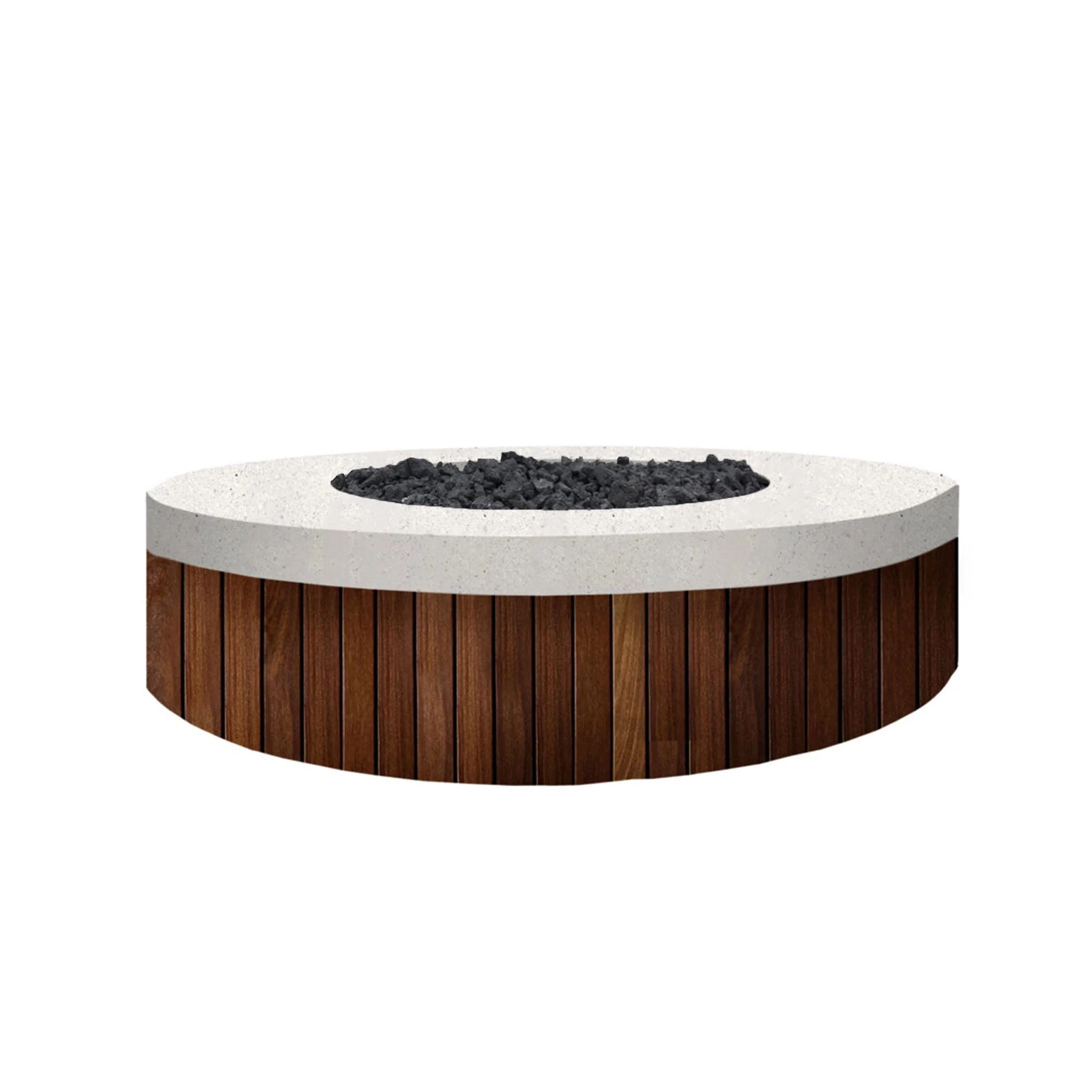 48" Round Hampton Gas Fire Pit by Prism Hardscapes - Image 10