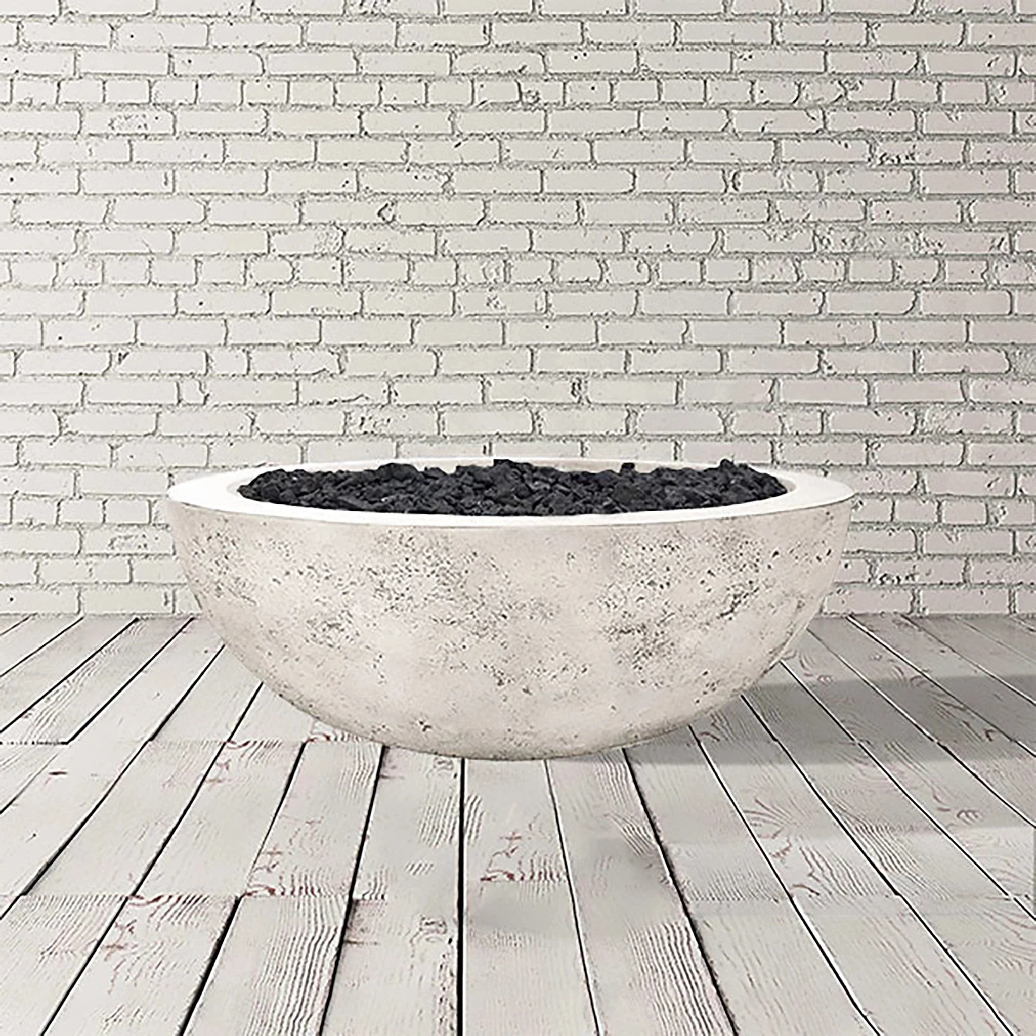 48" Round Moderno 4 Gas Fire Bowl by Prism Hardscapes - Image 11