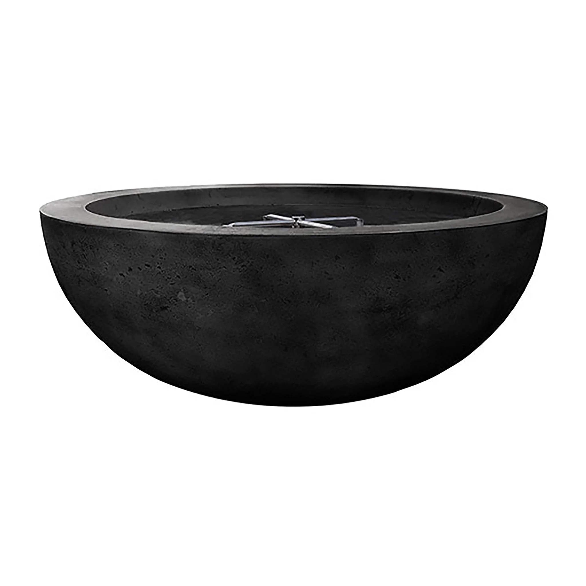 Prism Hardscapes 48" Moderno 4 Propane Gas Fire Bowl in Ebony - PH-404-2LP