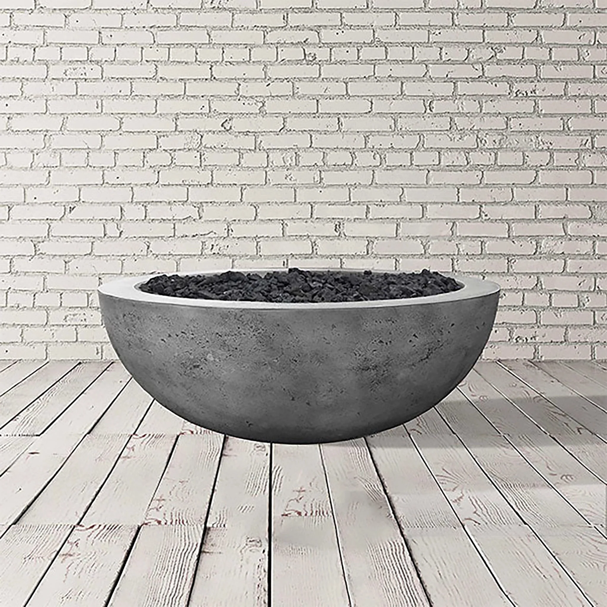 48" Round Moderno 4 Gas Fire Bowl by Prism Hardscapes - Image 7