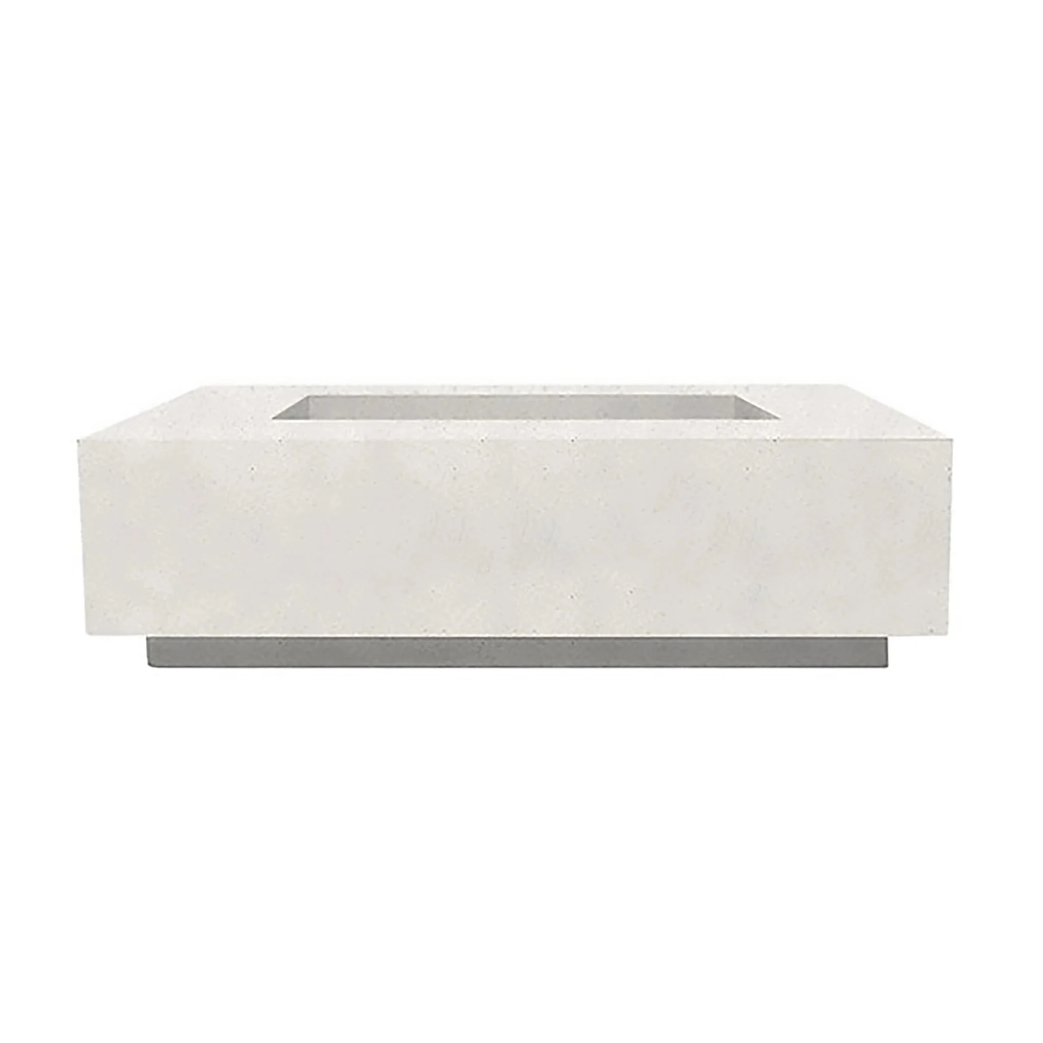 Prism Hardscapes 56" x 38" Tavola 1 Natural Gas Fire Pit in Ultra White - PH-405-5NG