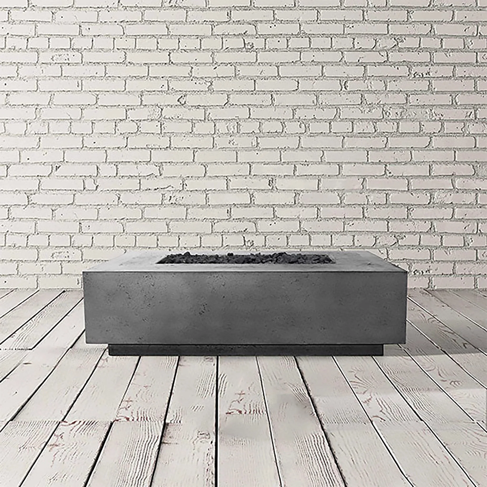 Prism Hardscapes 56" x 38" Tavola 1 Natural Gas Fire Pit in Pewter - PH-405-4NG - Image 2