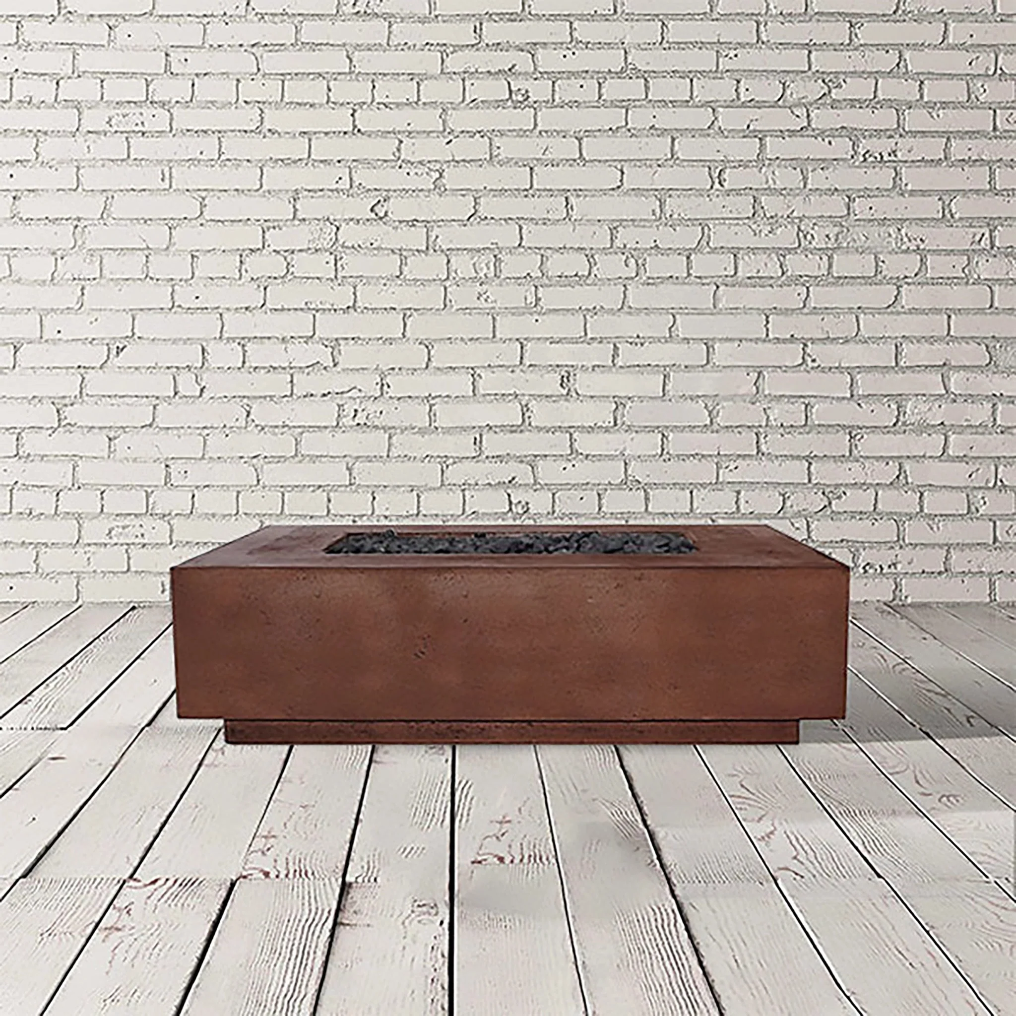 Prism Hardscapes 56" x 38" Tavola 1 Natural Gas Fire Pit in Cafe - PH-405-1NG - Image 2