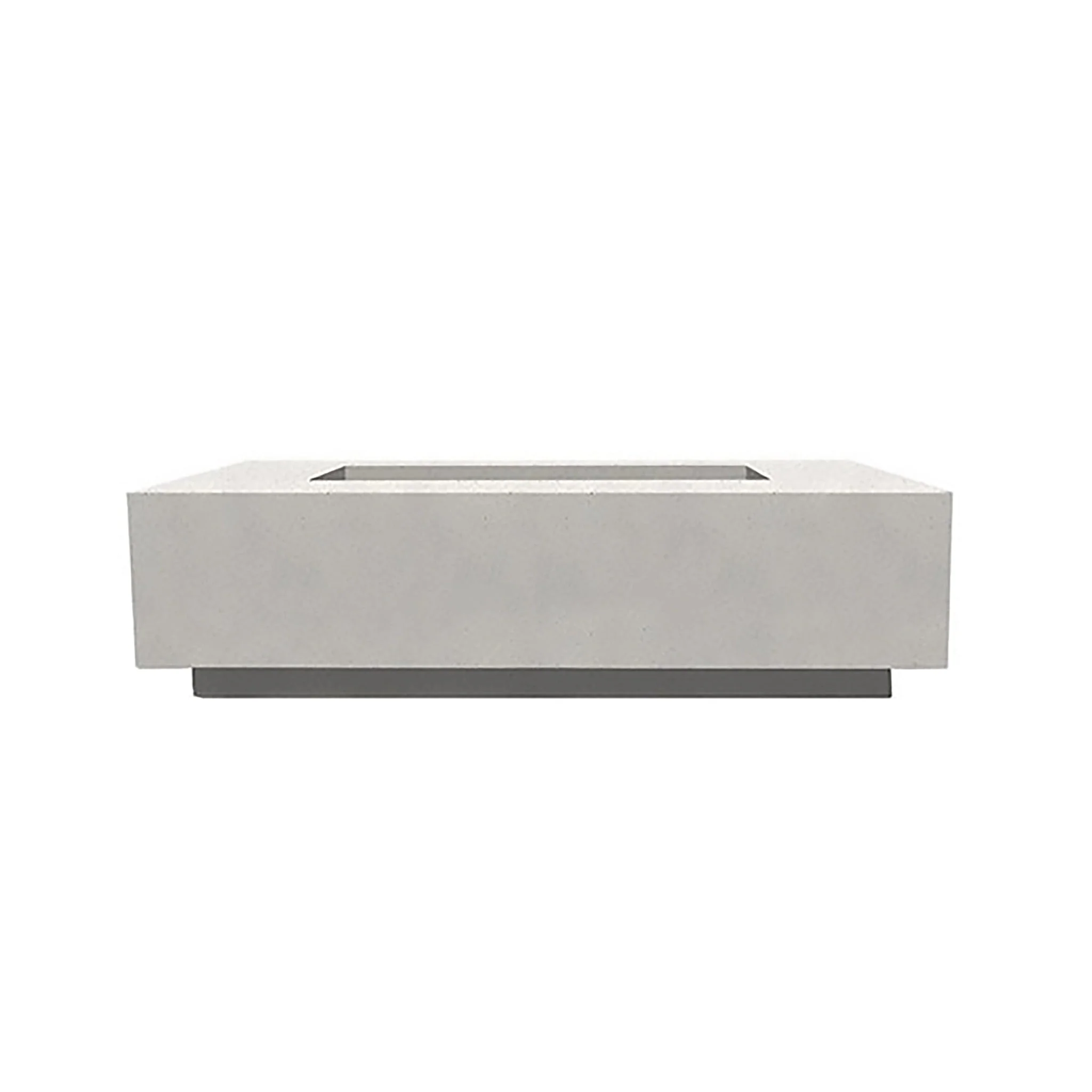 Prism Hardscapes 60" x 32" Tavola 8 Natural Gas Fire Pit in Ultra White - PH-473-5NG