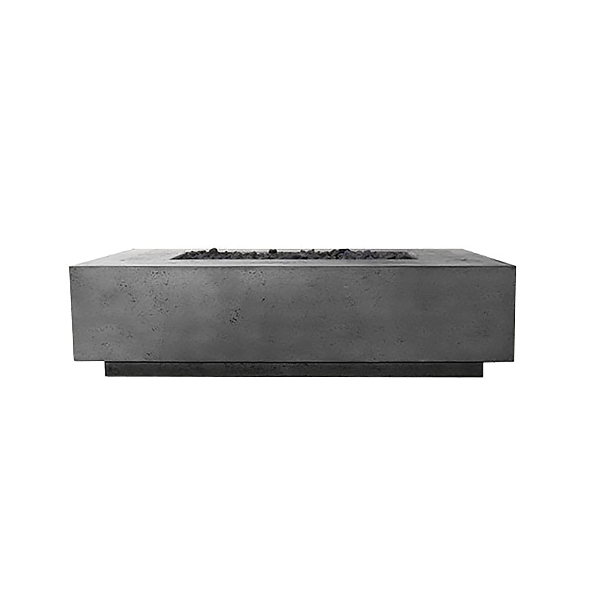Prism Hardscapes 60" x 32" Tavola 8 Natural Gas Fire Pit in Pewter - PH-473-4NG
