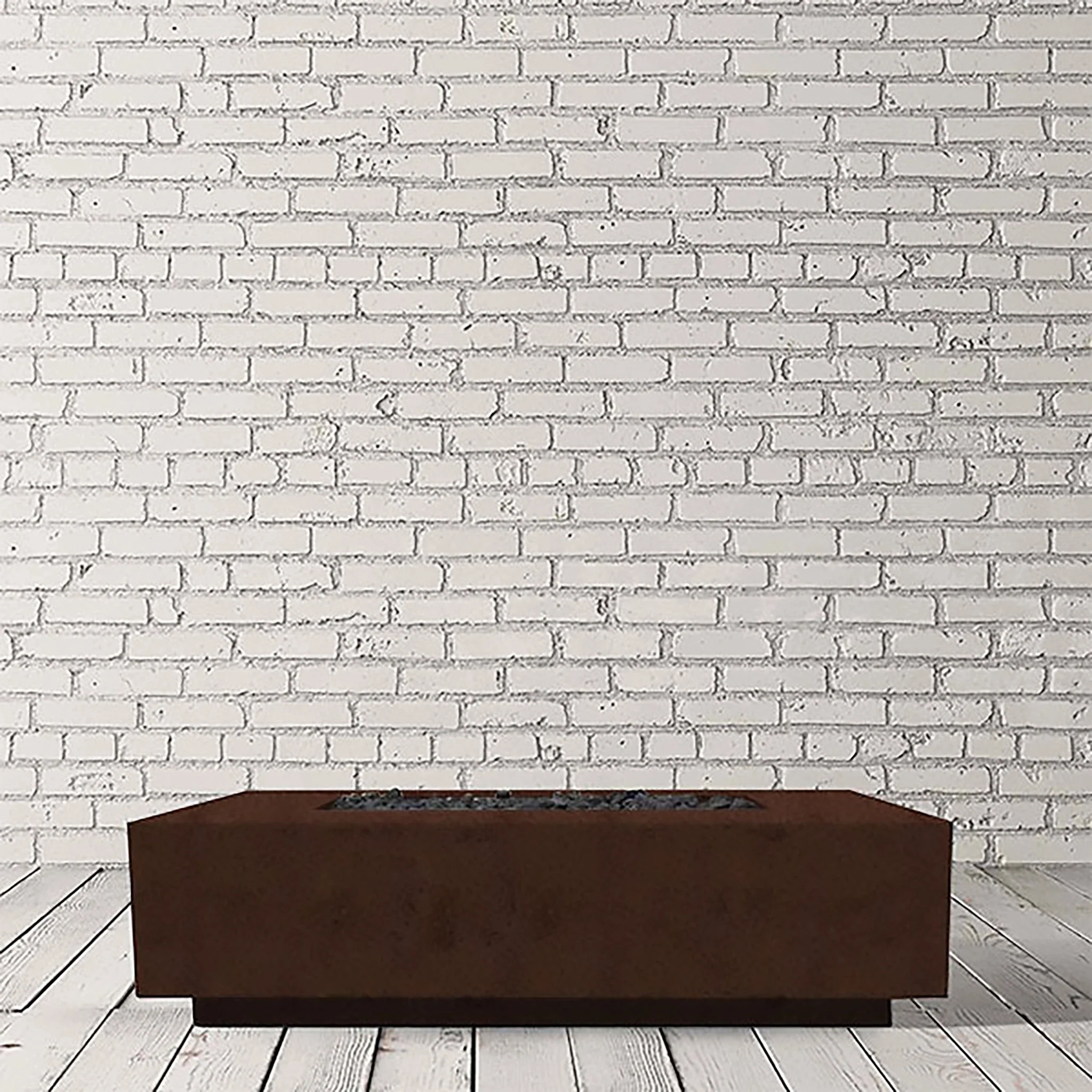Prism Hardscapes 60" x 32" Tavola 8 Natural Gas Fire Pit in Cafe - PH-473-1NG - Image 2