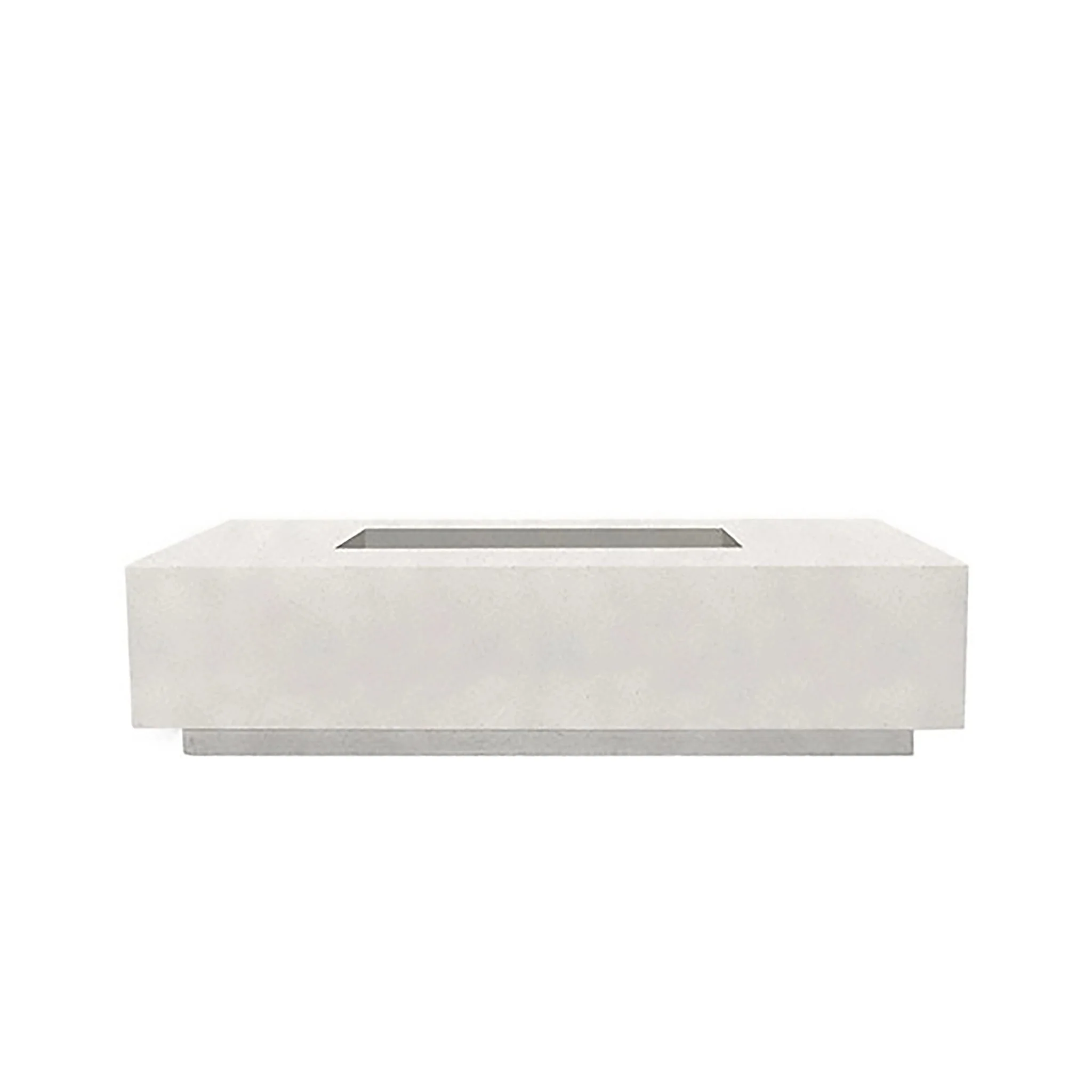 Prism Hardscapes 66" x 38" Tavola 4 Natural Gas Fire Pit in Ultra White - PH-408-5NG