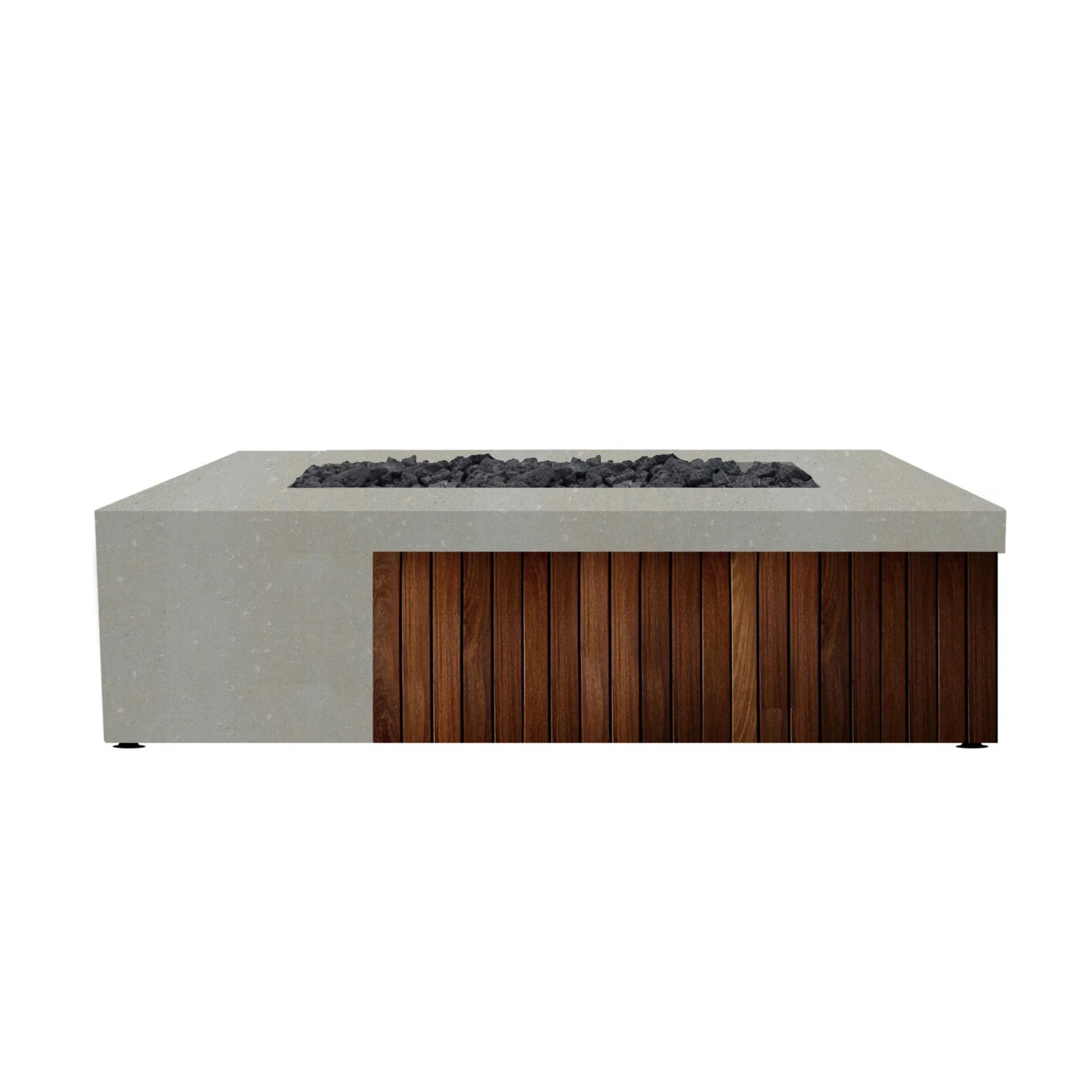 72.75" x 35.75" Rectangle Fairmont Gas Fire Pit by Prism Hardscapes - Image 7