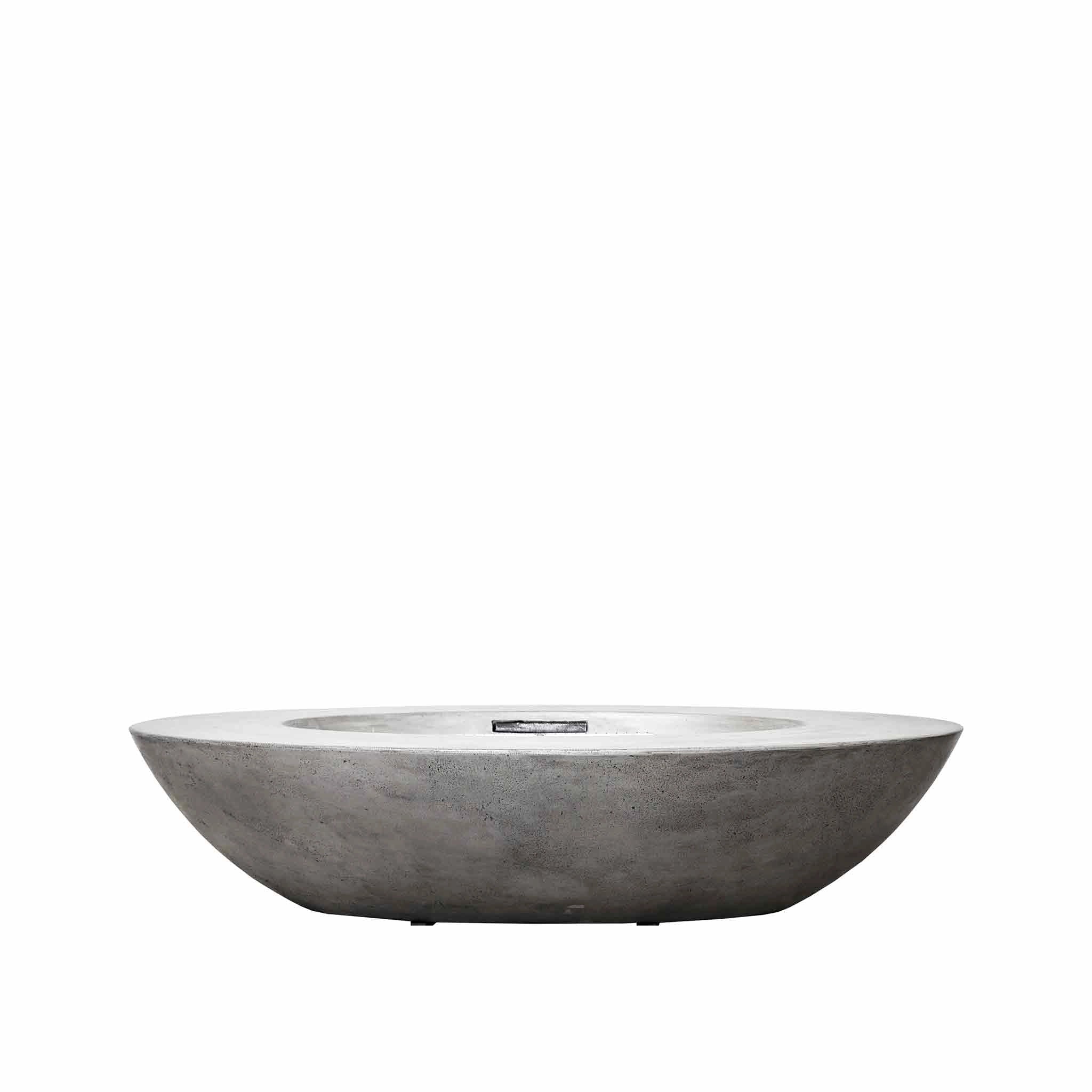 Prism Hardscapes 79" x 45" Ovale Propane Gas Fire Pit in Pewter - PH-707-4LP