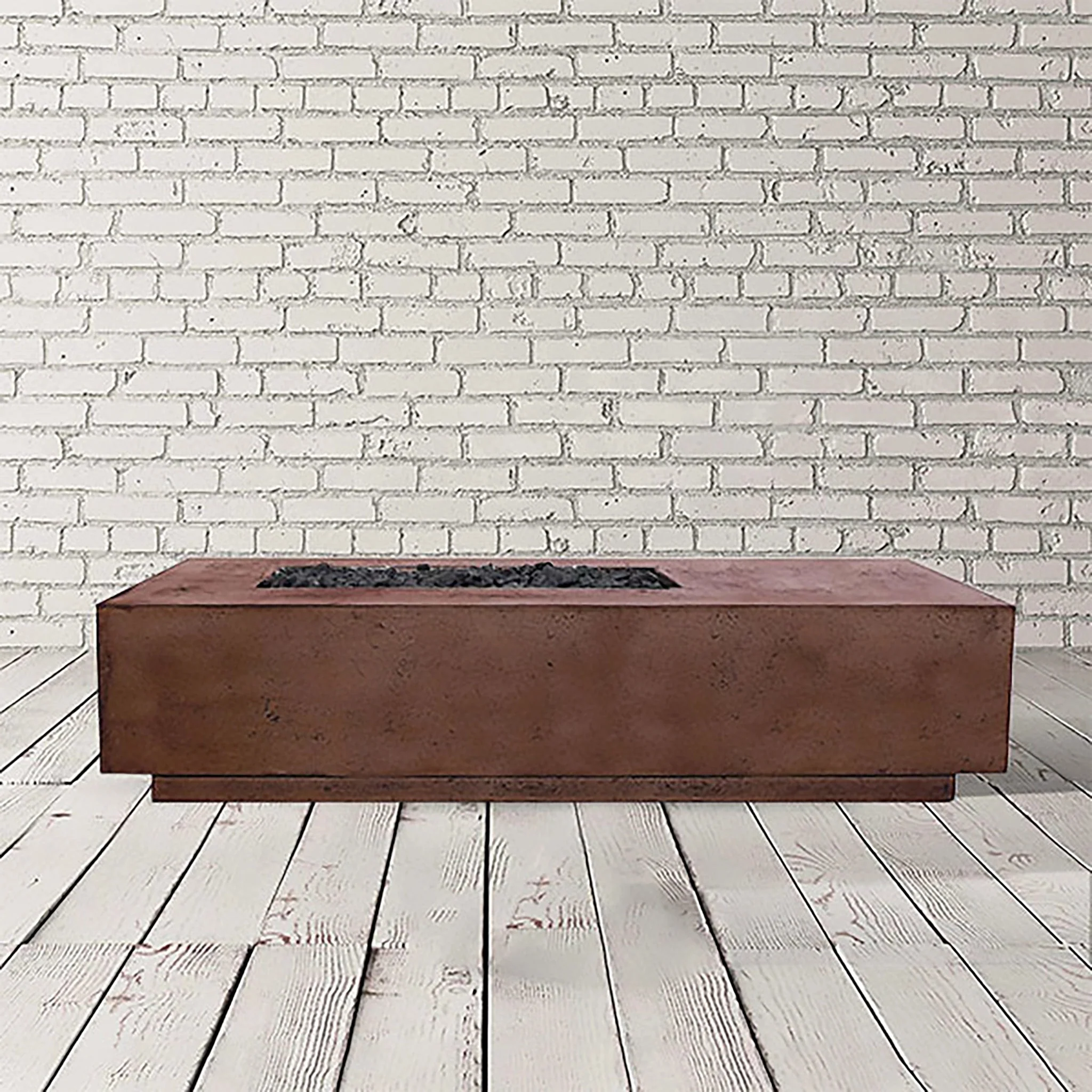 80" x 38" Rectangle Tavola 5 Gas Fire Pit by Prism Hardscapes - Image 10