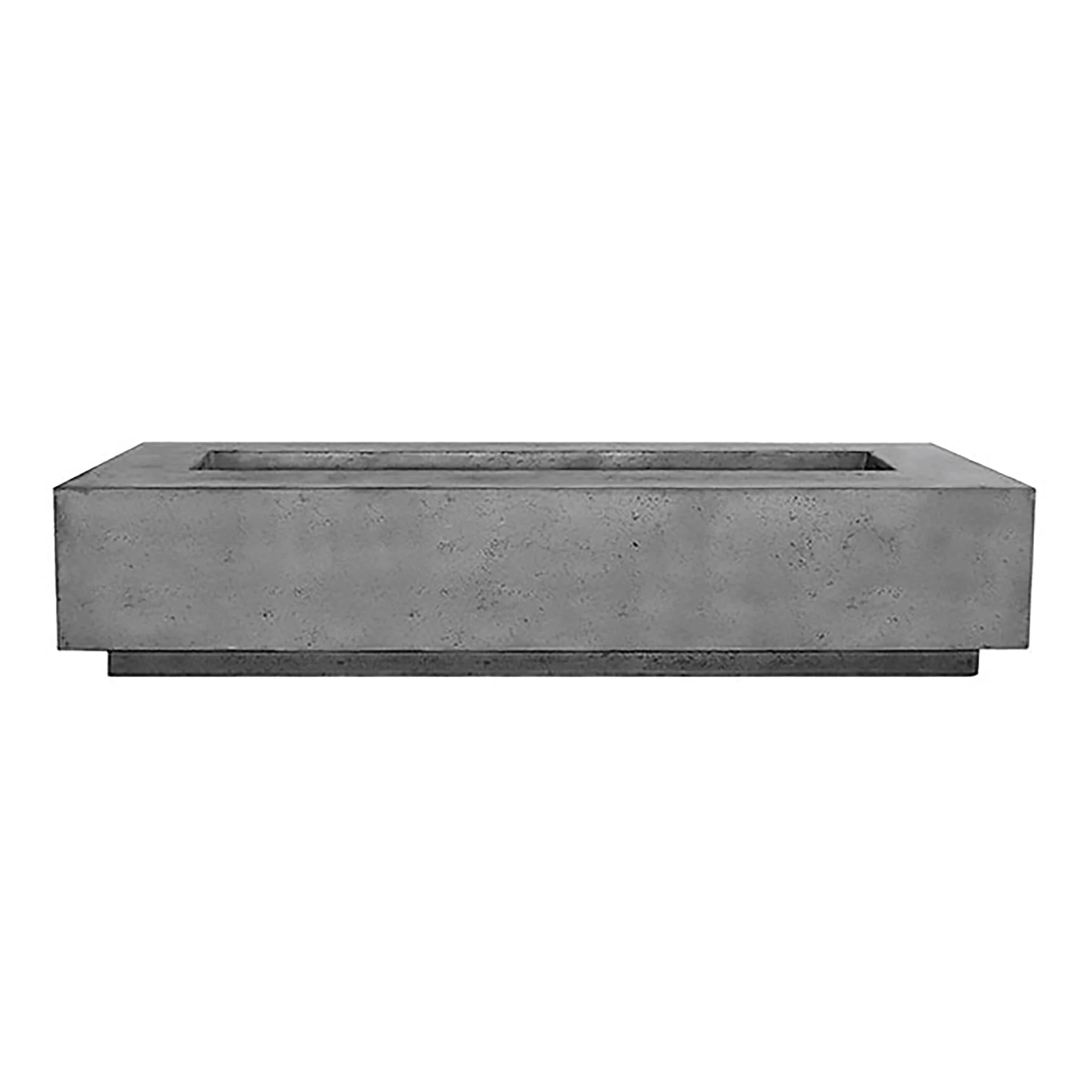 Prism Hardscapes 90" x 38" Tavola 6 Natural Gas Fire Pit in Pewter - PH-415-4NG