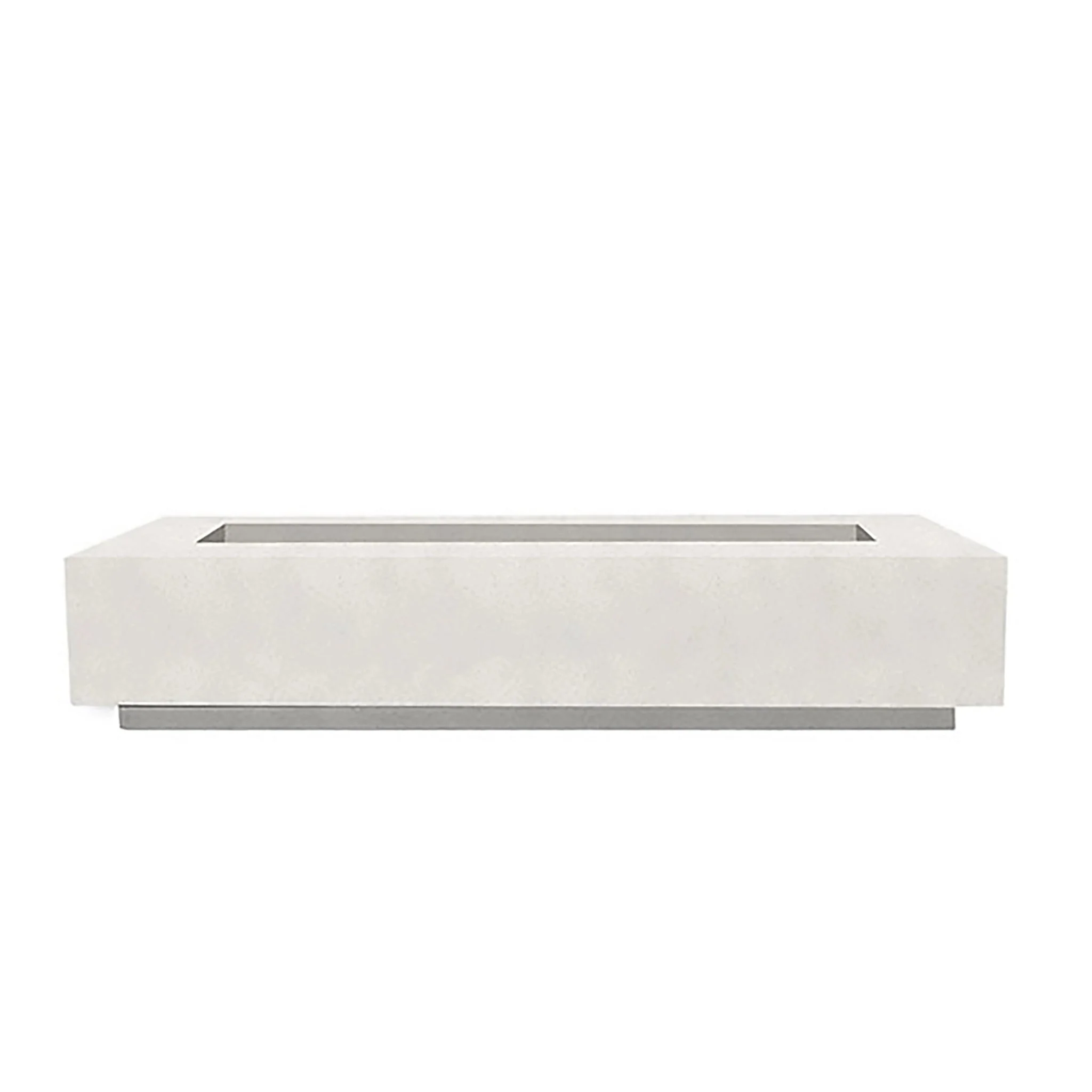 Prism Hardscapes 90" x 38" Tavola 6 Propane Gas Fire Pit in Ultra White - PH-415-5LP