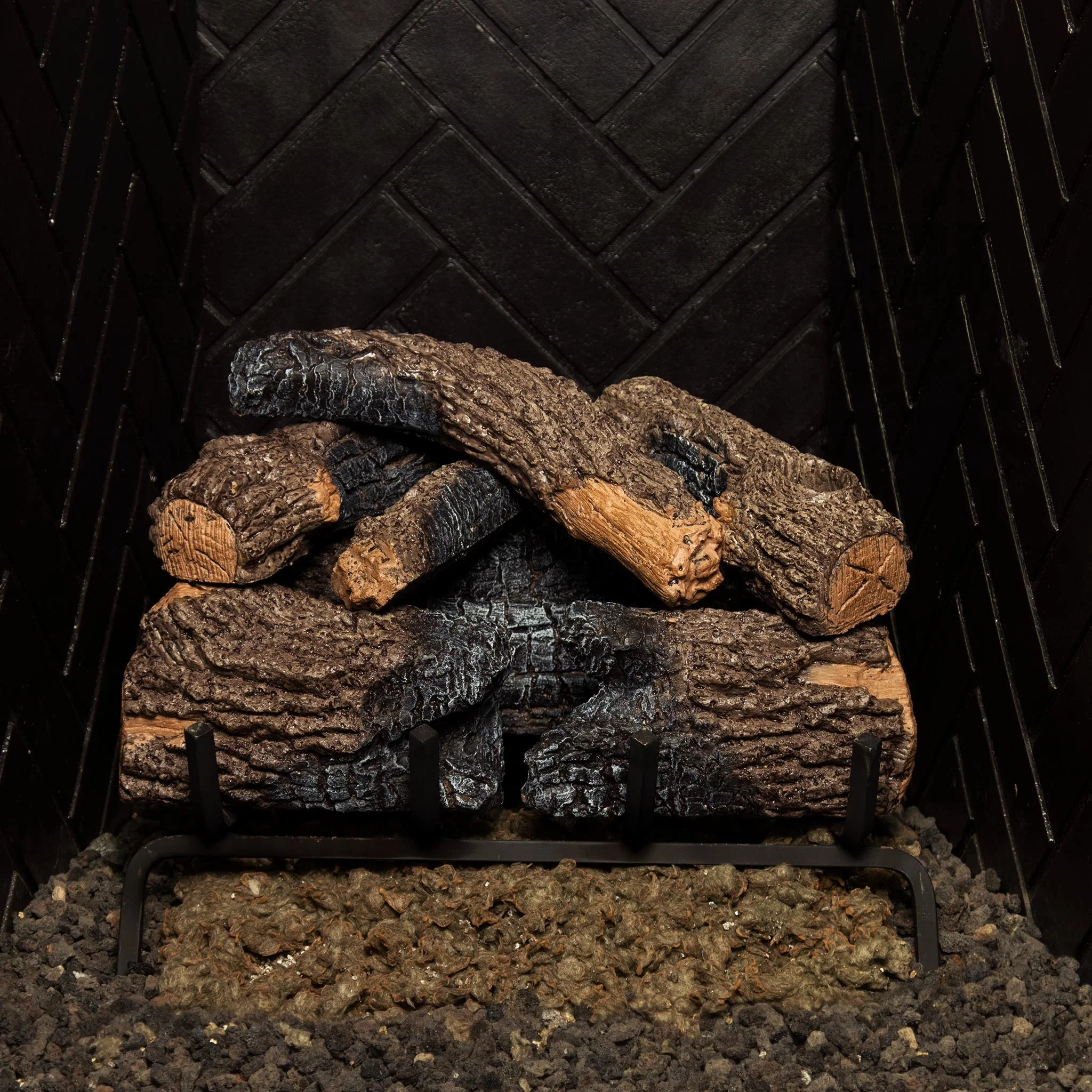 Vented Charred Oak Gas Logs by Real Fyre - Image 3