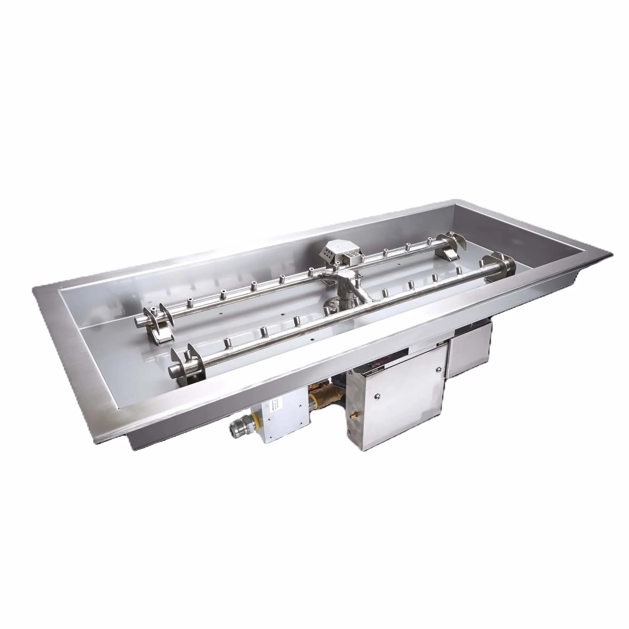 Rectangle Torpedo Drop-In On/Off Electronic Ignition Fire Pit H-Burner Kit by HPC Fire