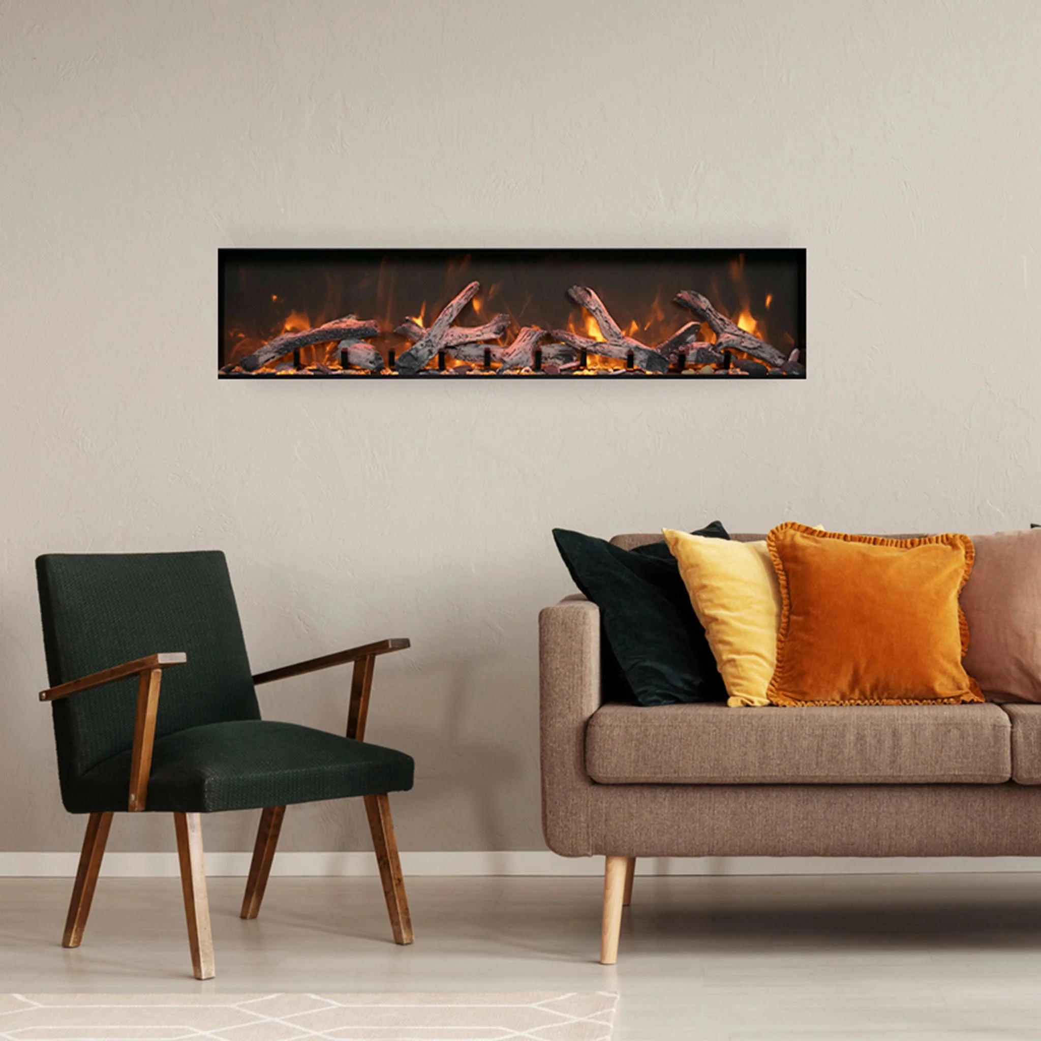 Remii Tall Indoor/Outdoor Built In Electric Fireplace - Image 11