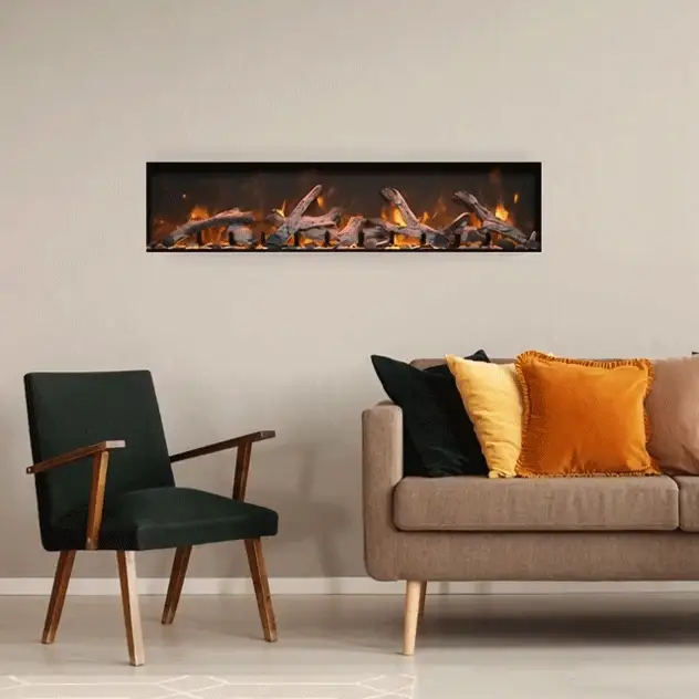 Remii Tall Indoor/Outdoor Built In Electric Fireplace - Image 4