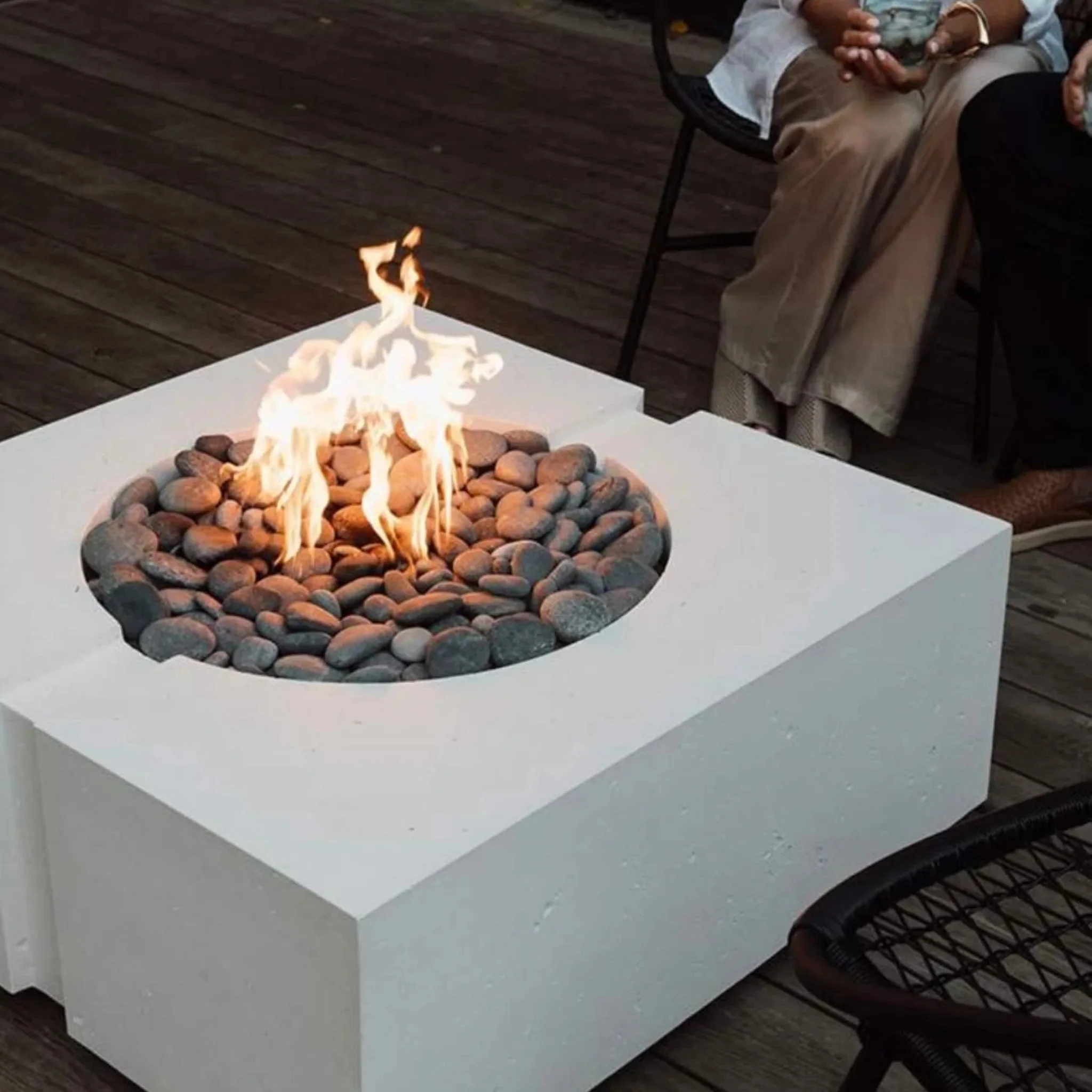 Round Torpedo Flat On/Off Electronic Ignition Fire Pit Burner Kit by HPC Fire - Image 2