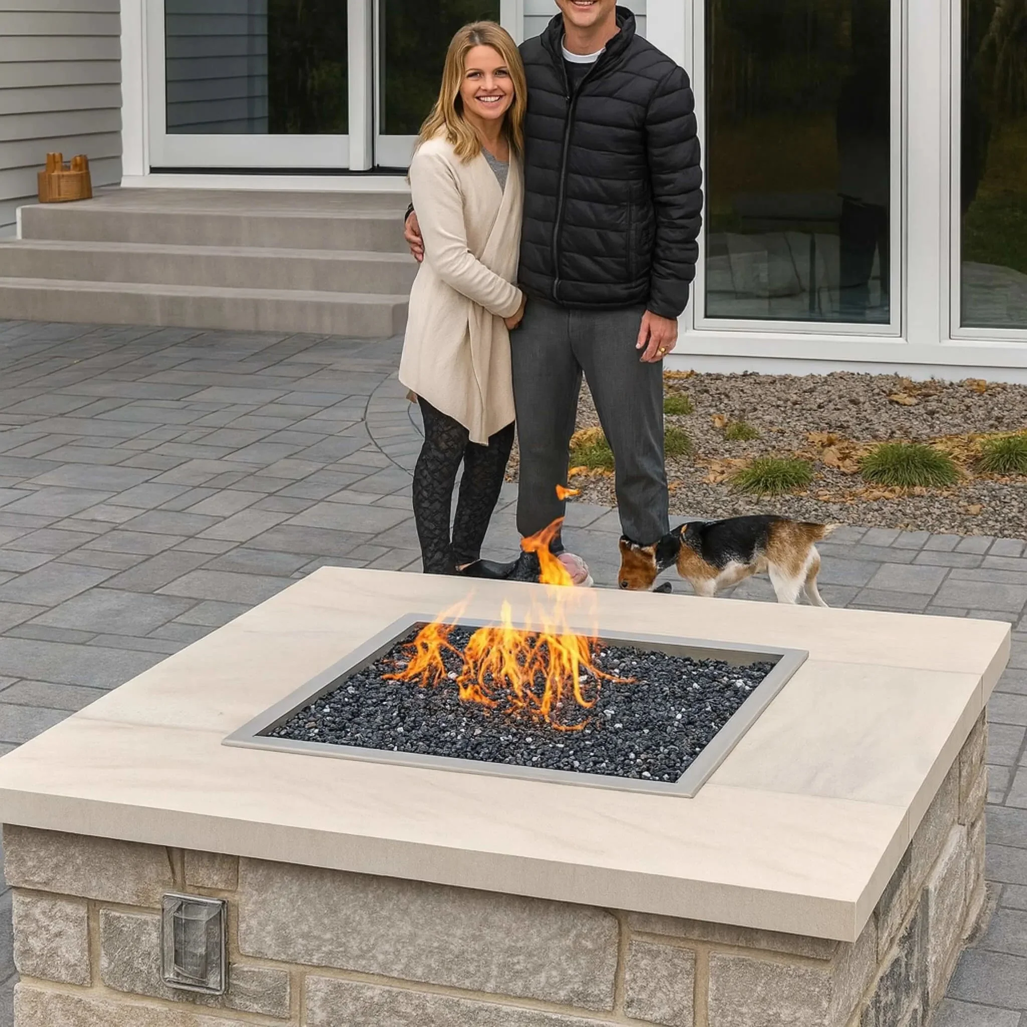 Square Torpedo Drop-In Hi/Lo Electronic Ignition Fire Pit Burner Kit by HPC Fire - Image 13