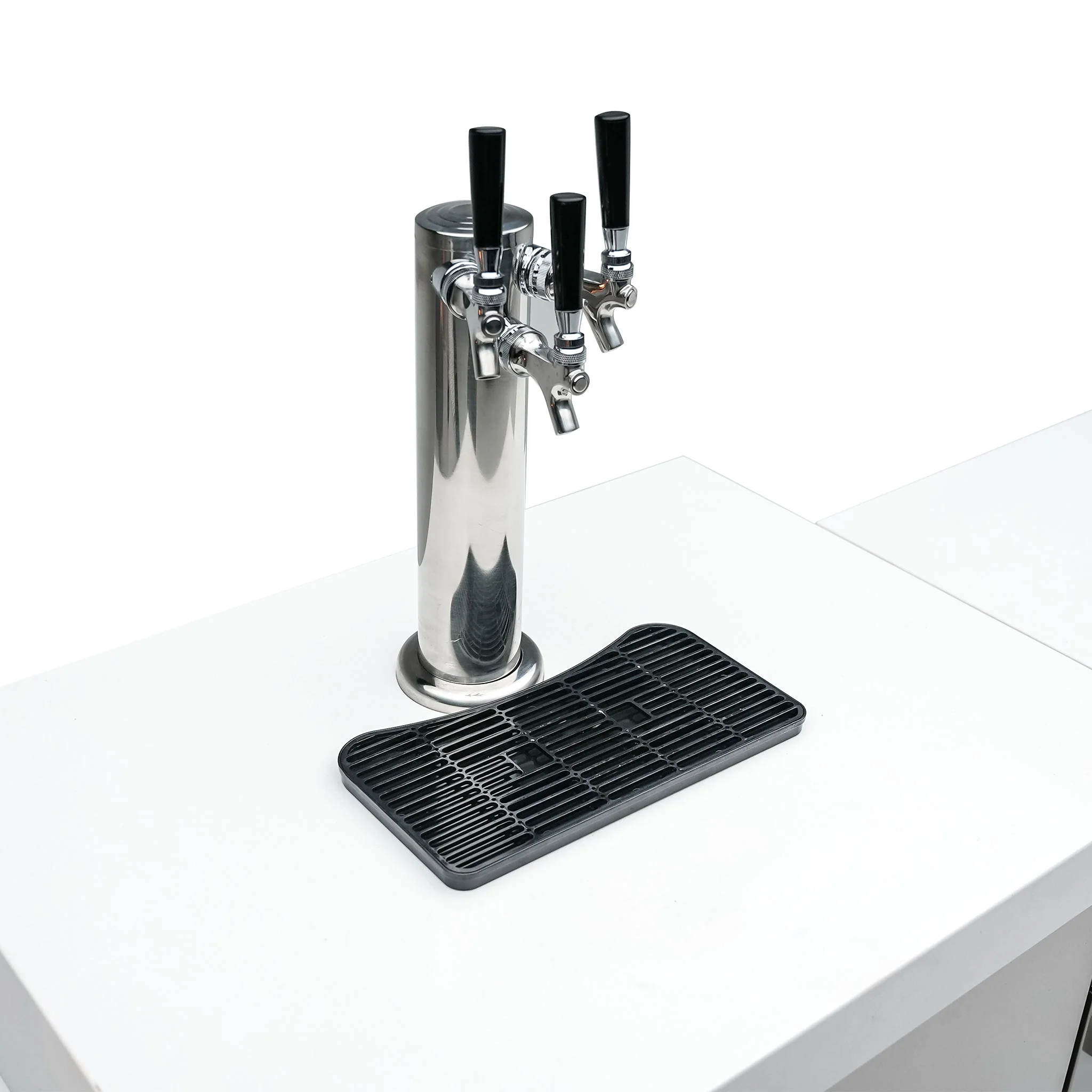 Stand Alone Sink and Fridge Black Stainless Steel Outdoor Beverage Center - MA-BEVKEG by Mont Alpi - Image 3