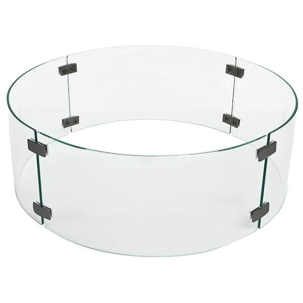 Starfire Designs 28" Round Fire Pit Glass Wind Guard - Image 3