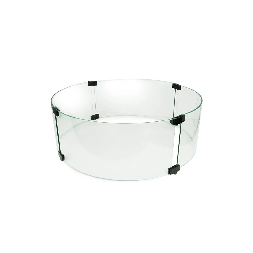 Starfire Designs 28" Round Fire Pit Glass Wind Guard - Image 4