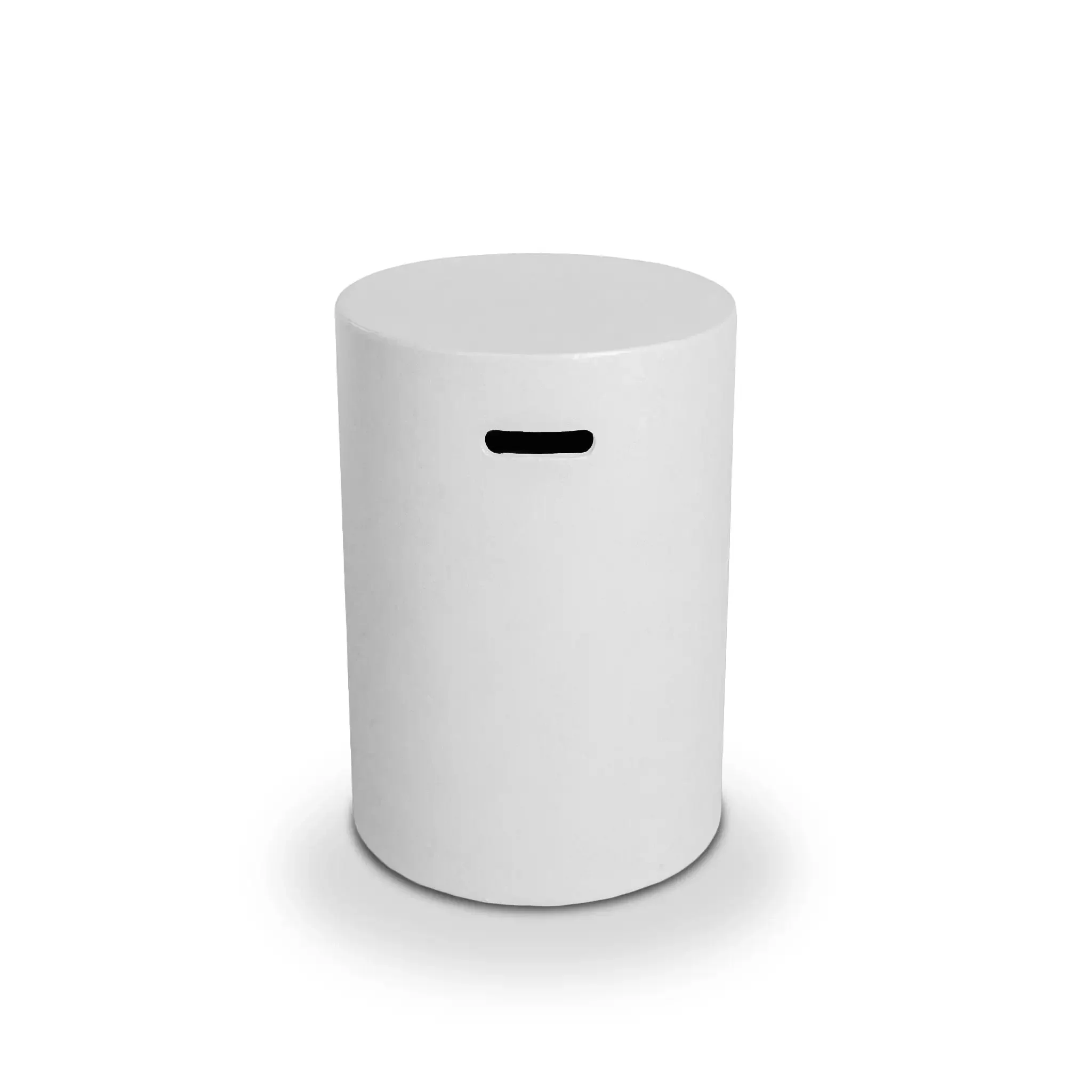 16" Round Beton Concrete (GFRC) Propane Tank Cover and End Table - Natural Gray by Starfire Designs - Image 15