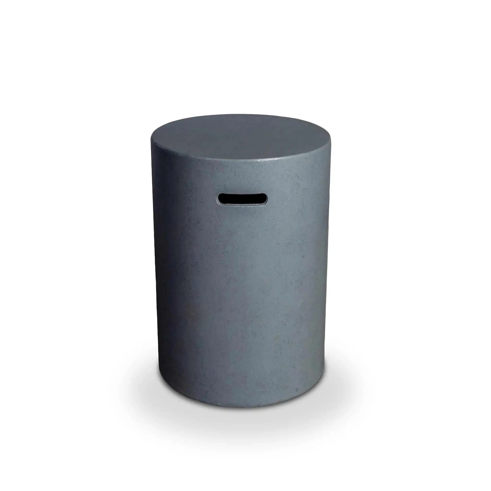 16" Round Beton Concrete (GFRC) Propane Tank Cover and End Table - Natural Gray by Starfire Designs - Image 6