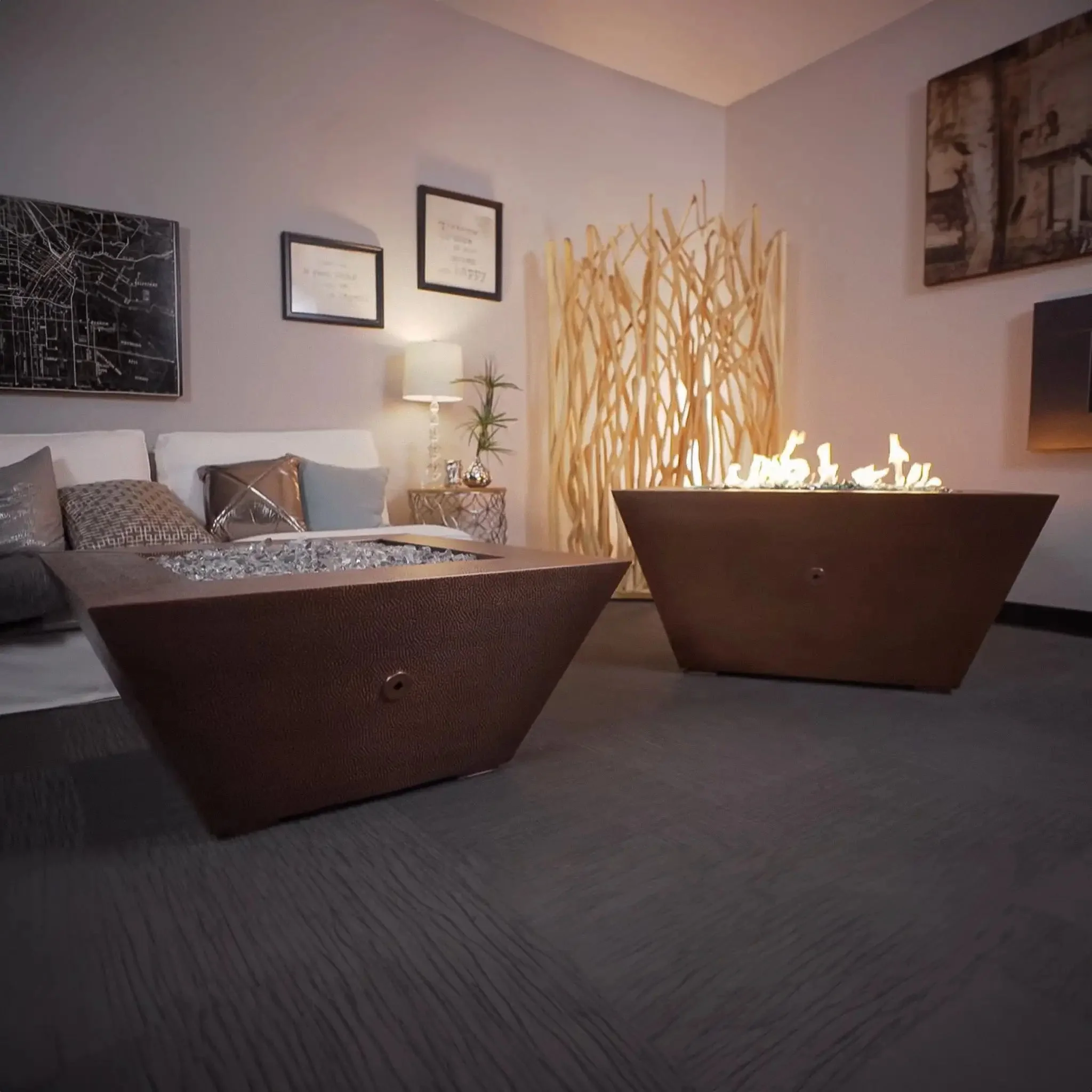 Starfire Designs 48" x 32" Copper Canyon Gas Fire Pit - Image 3